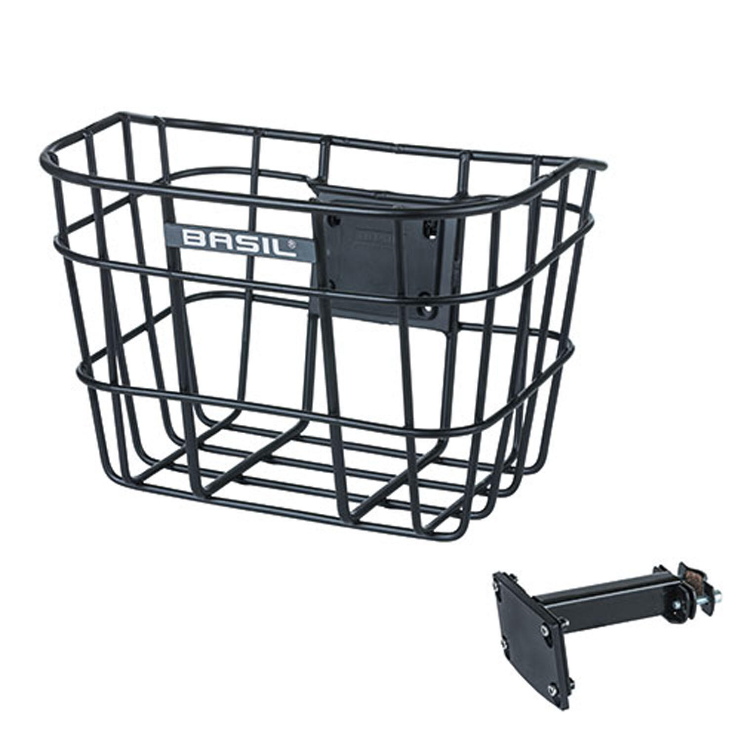 Kosz Rowerowy Bremen Alu Fm Z Uchwytem Na Mostek 28 X 37 X 26 Cm - Czarny