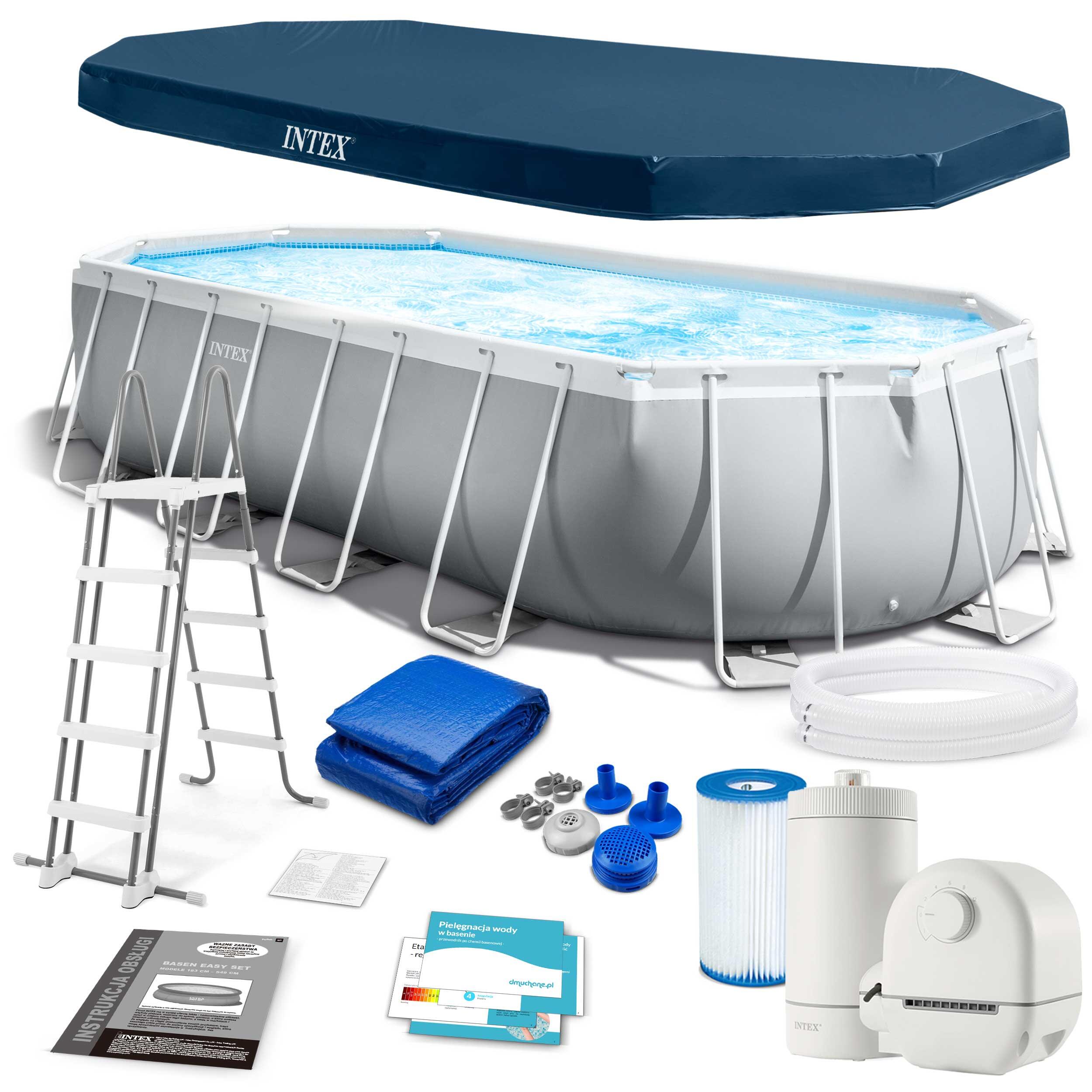 Basen Intex 26798 Prism Frame owalny 610 x 305 x 122 cm