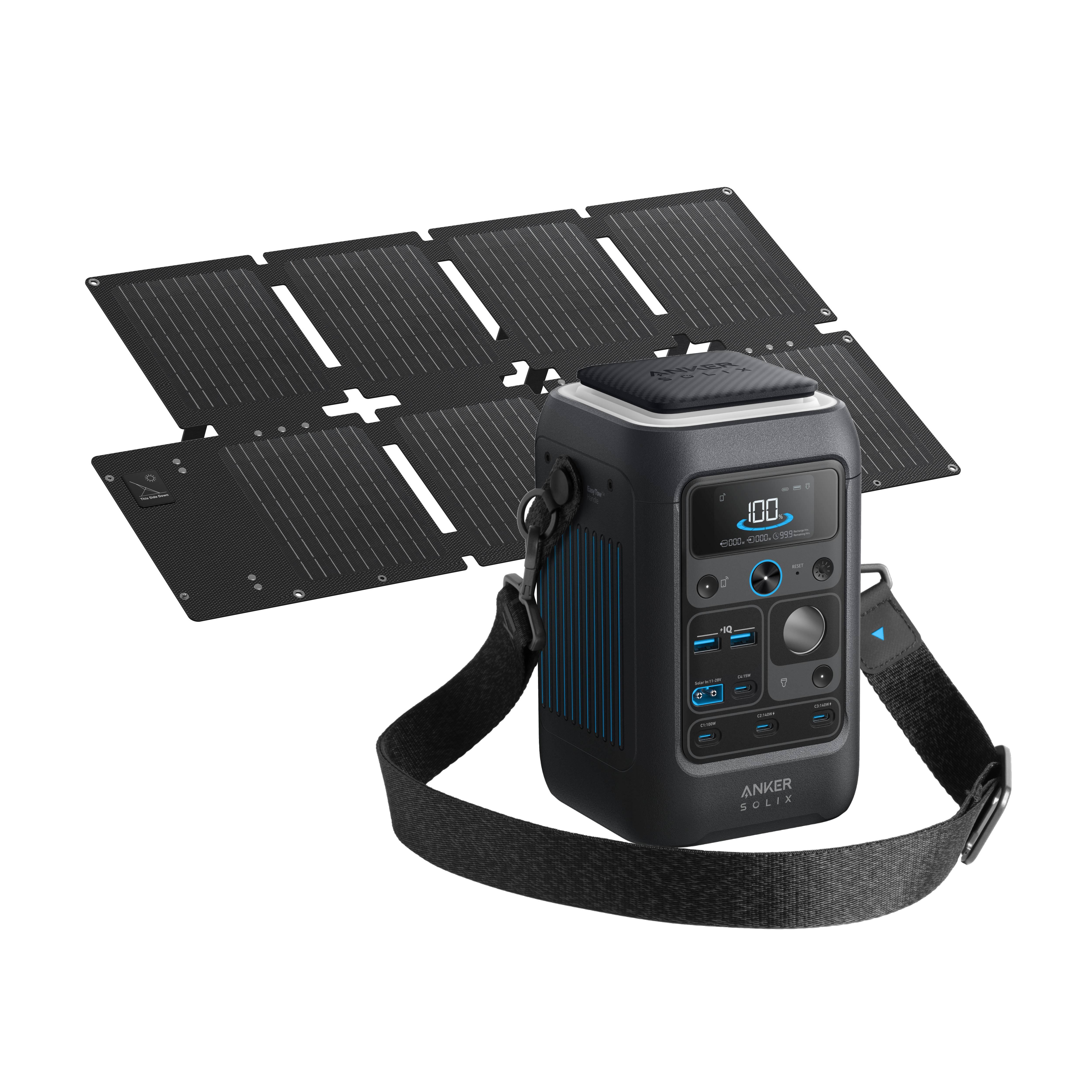 Zestaw bateria Anker SOLIX C300X DC z panelem solarnym 60 W