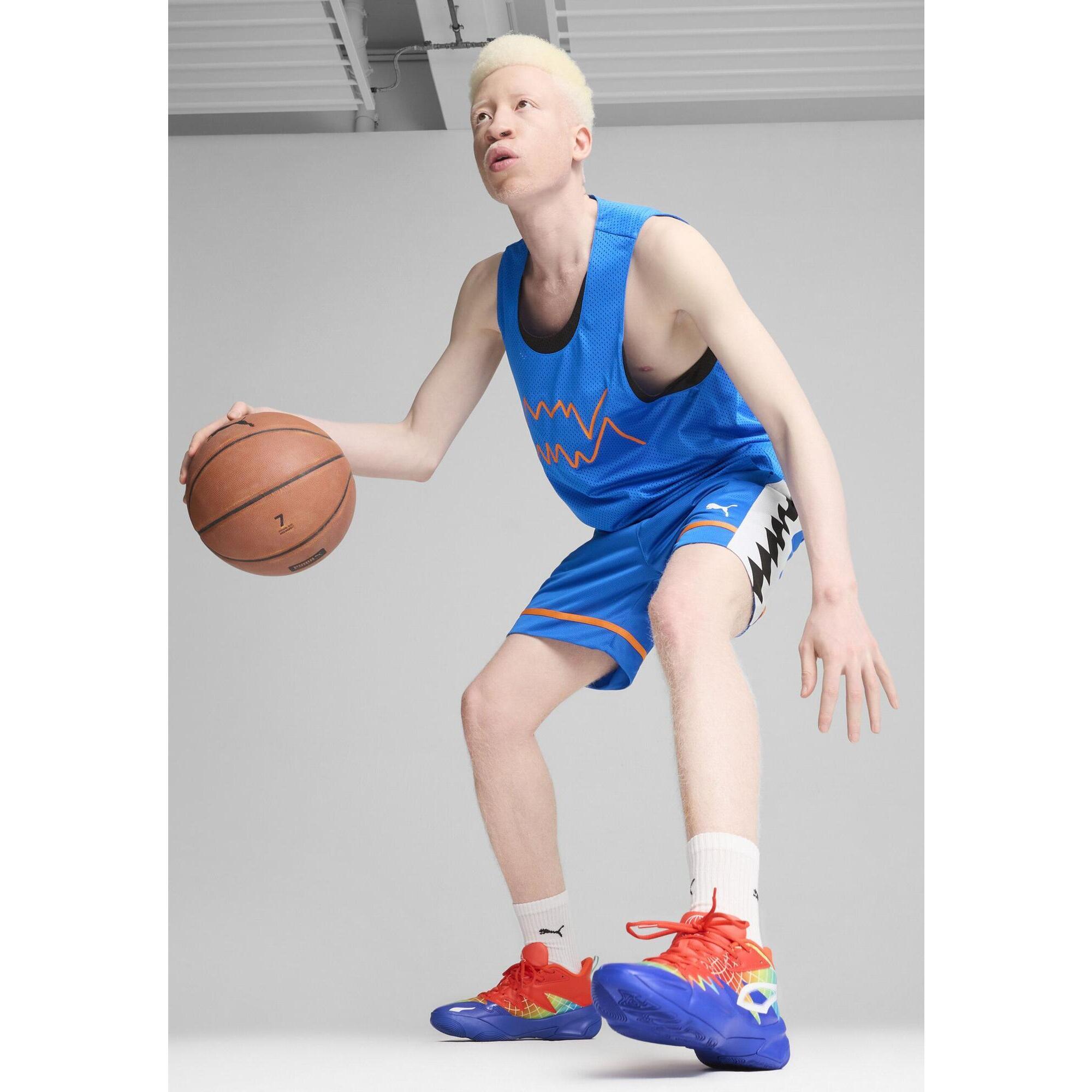 Buty do koszykówki Genetics Marcus Smart PUMA Royal Sapphire Red Blast Blue