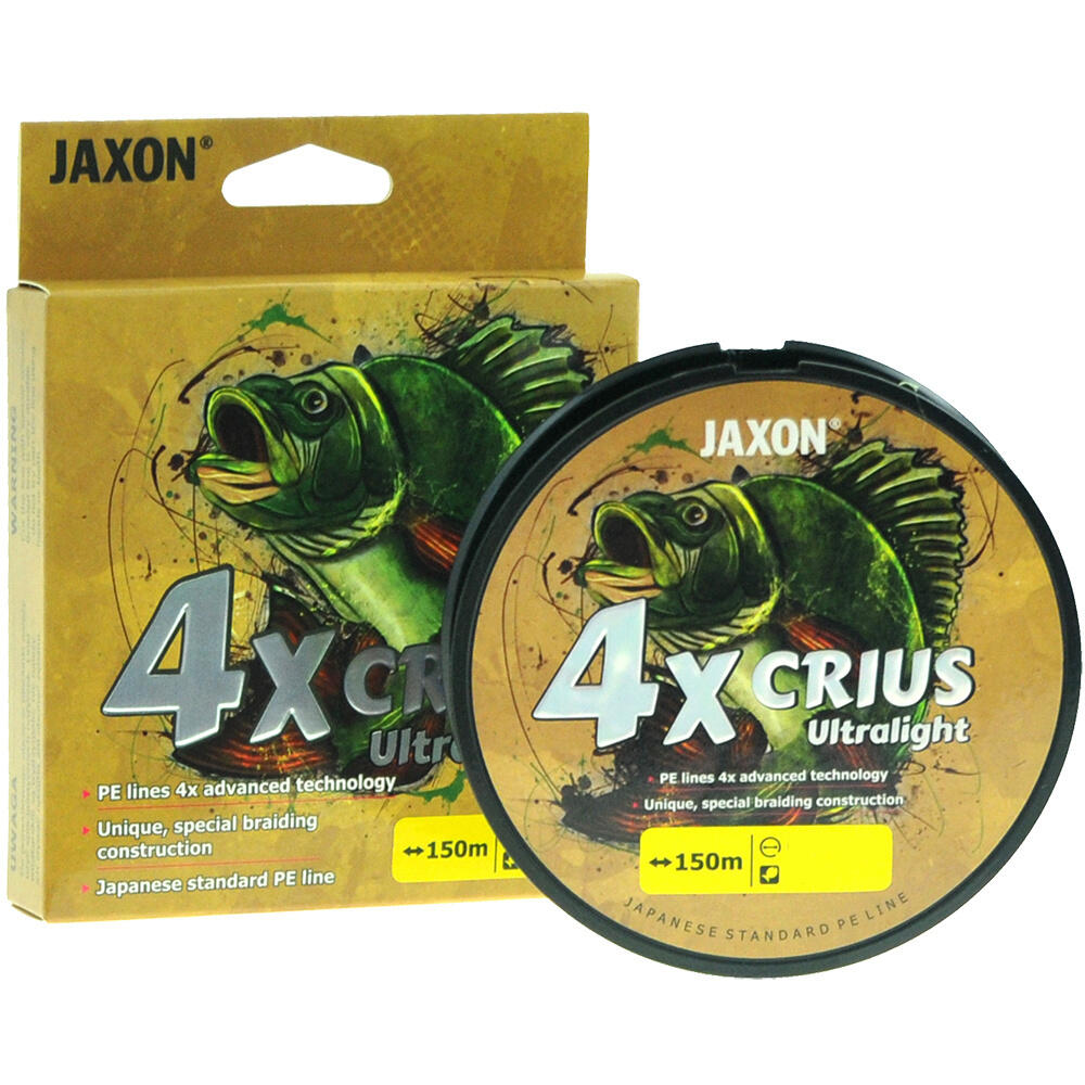 Plecionka Jaxon Crius 4X Ultralight 0,042mm 150m 2kg jasnozielona