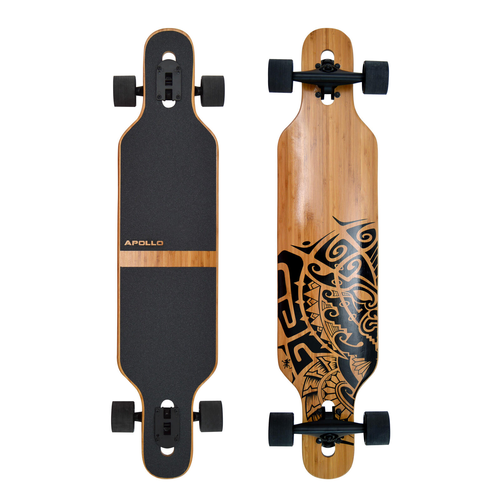 Longboard 38" Deskorolka Bambusowa dla Nastolatków i Dorosłych ABEC-9 Flex 2