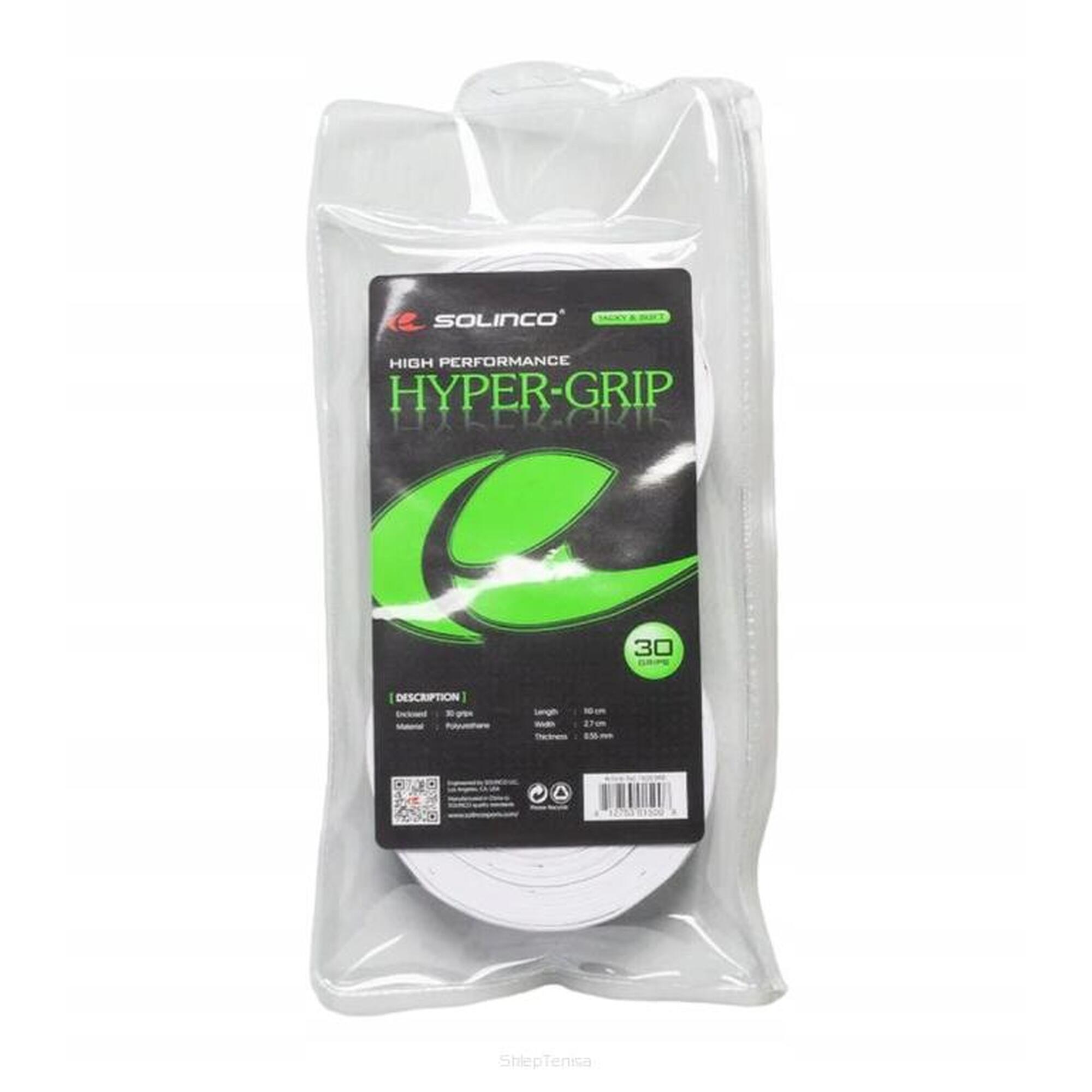 Owijka wierzchnia Solinco Hyper Grip 30P - białe