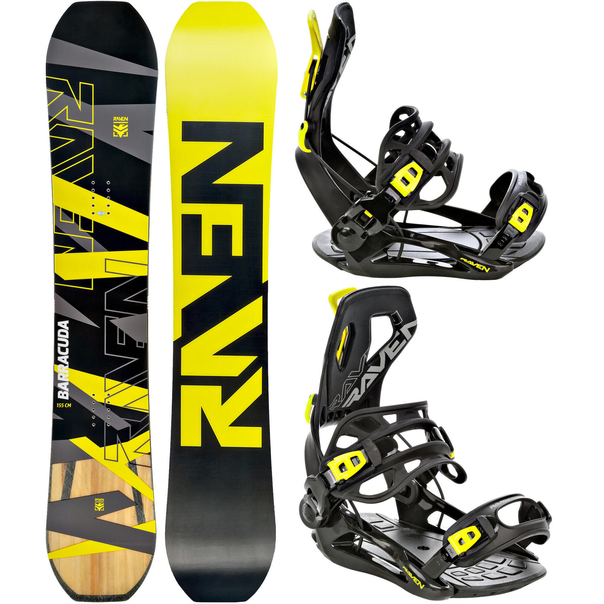 Zestaw Snowboard Raven Barracuda Carbon + Wiązania Raven FT360