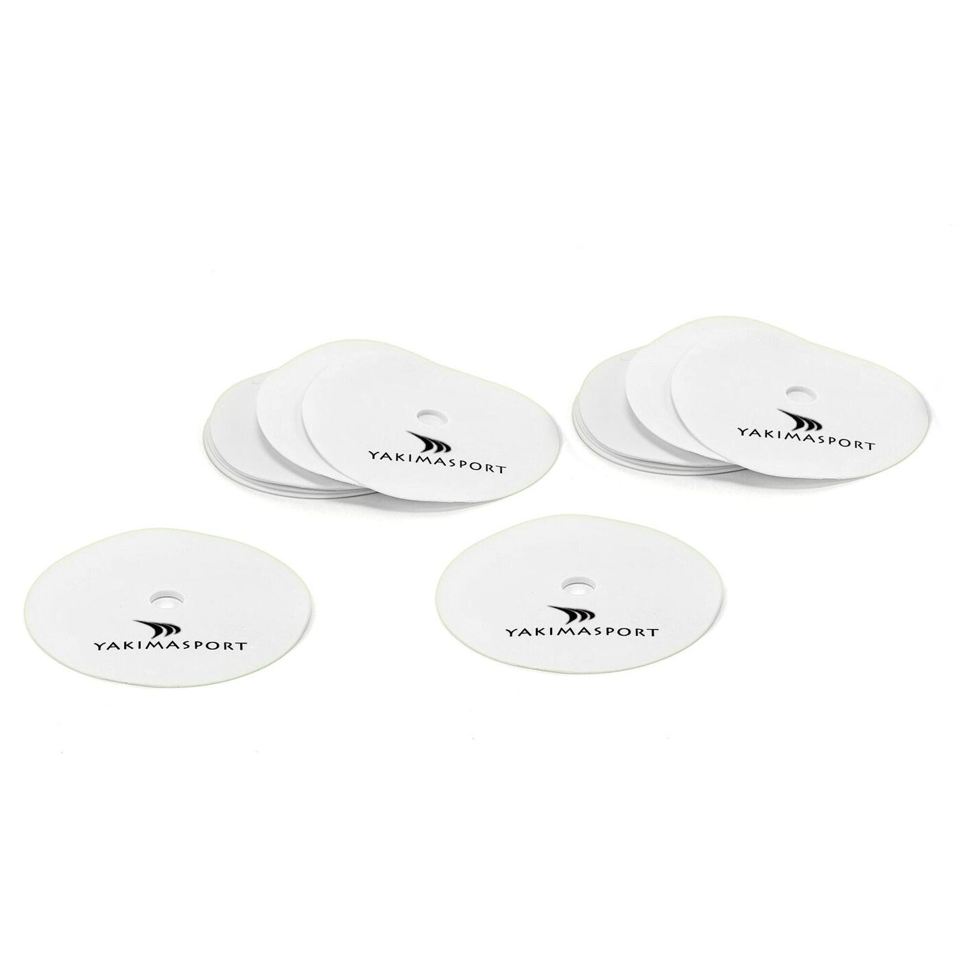 Znaczniki pola płaskie, maty znakujące – zestaw 10 szt. (białe)