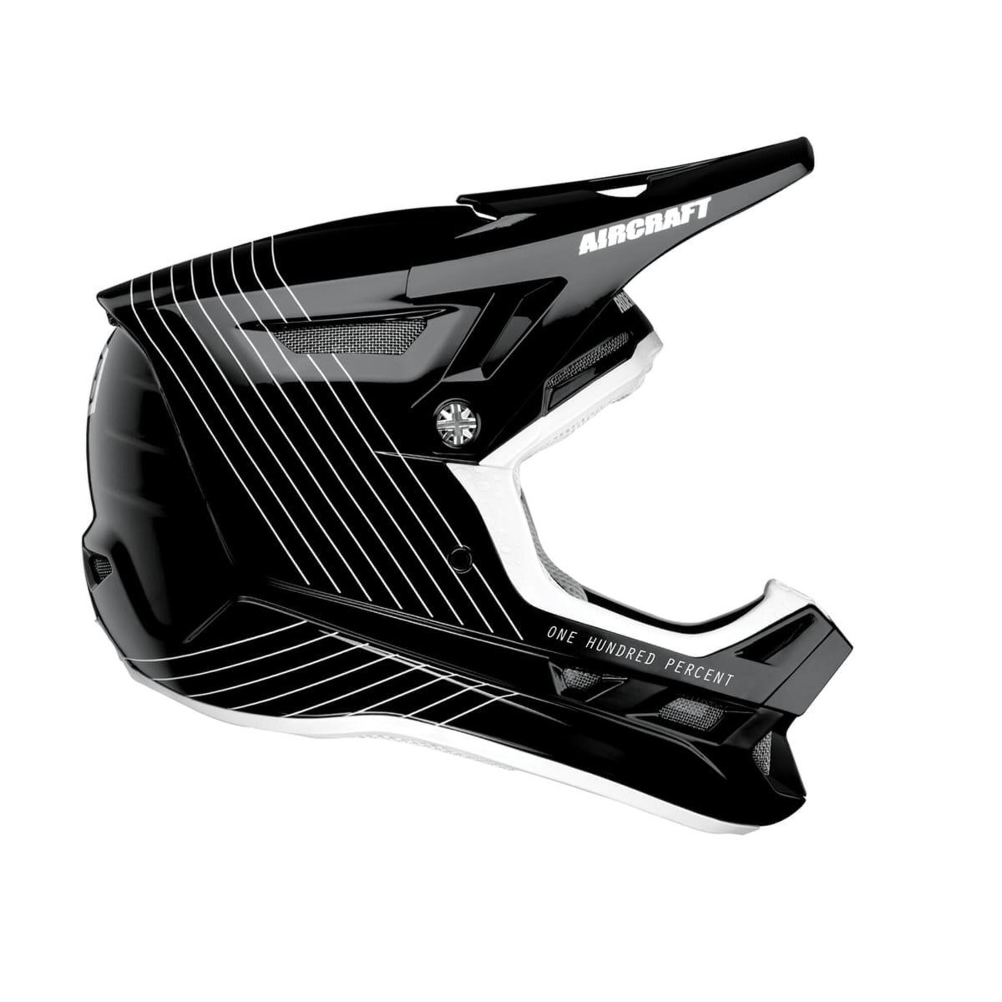 100% kask rowerowy full face AIRCRAFT COMPOSITE silo STO-80004-368-09