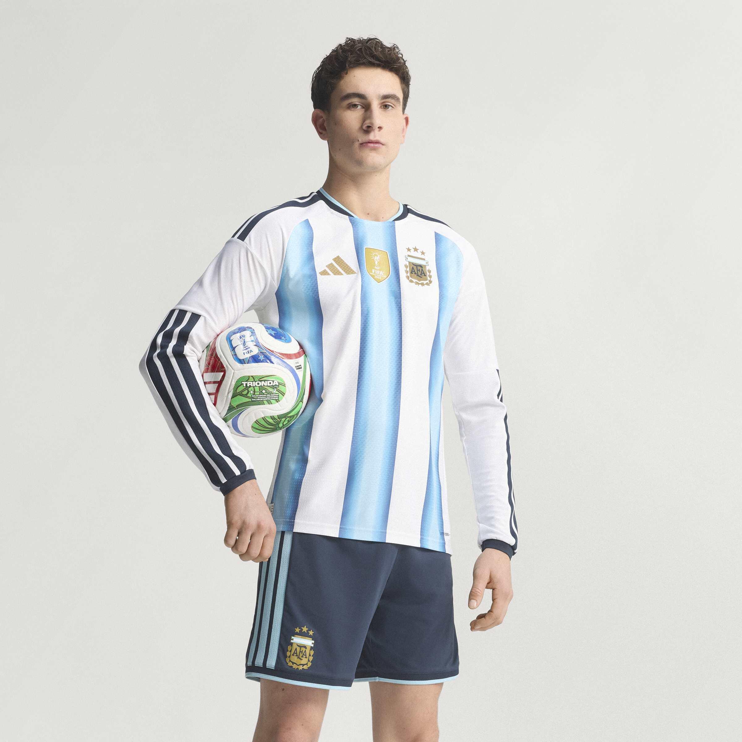 Koszulka Argentina 26 Home Authentic Long Sleeve