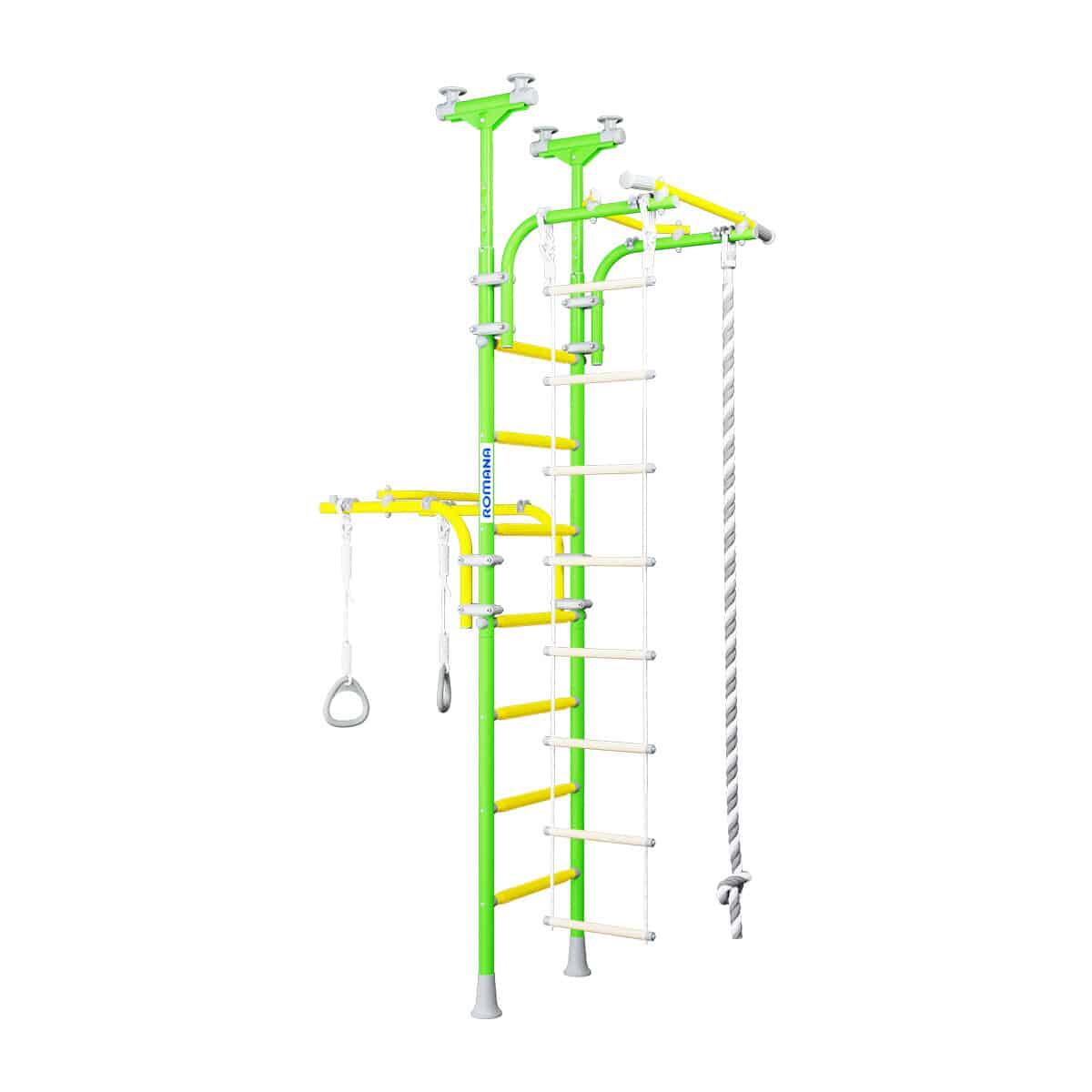 drabinka gimnastyczna Wallbarz Transformer 7D jasnozielona