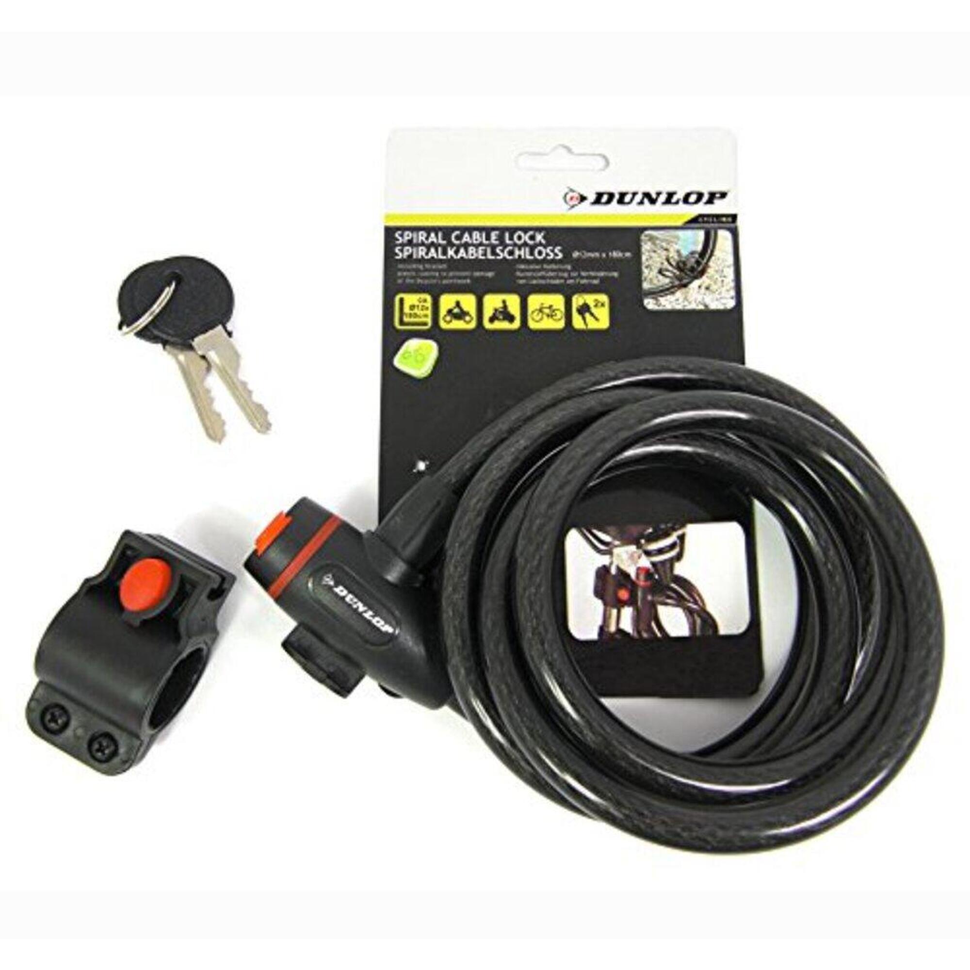 Zapięcie rowerowe Dunlop 1.2x180CM na klucz