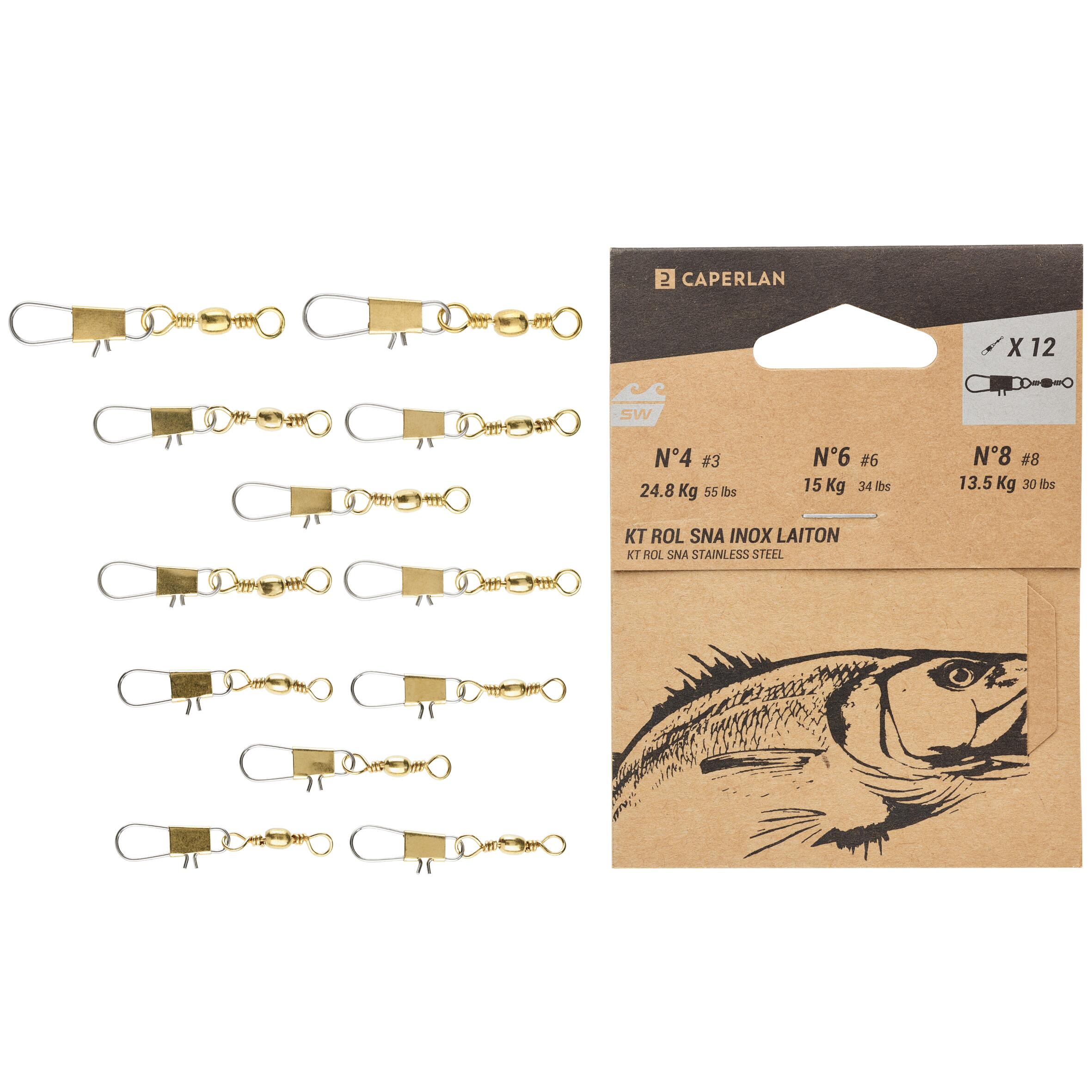 Agrafki z krętlikiem ROLLING SNAP INOX SW