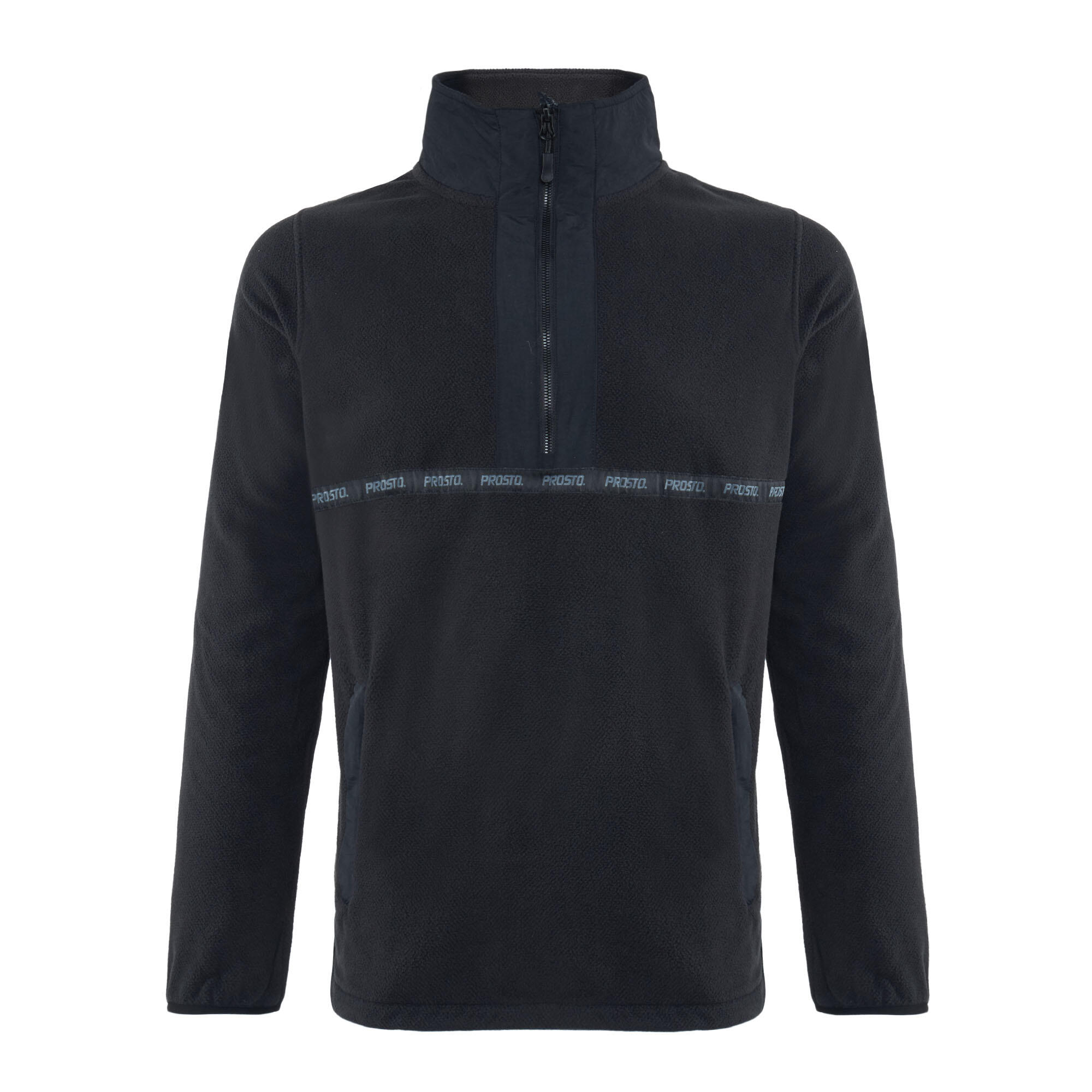 Bluza męska PROSTO Half Zip Fleece Nero