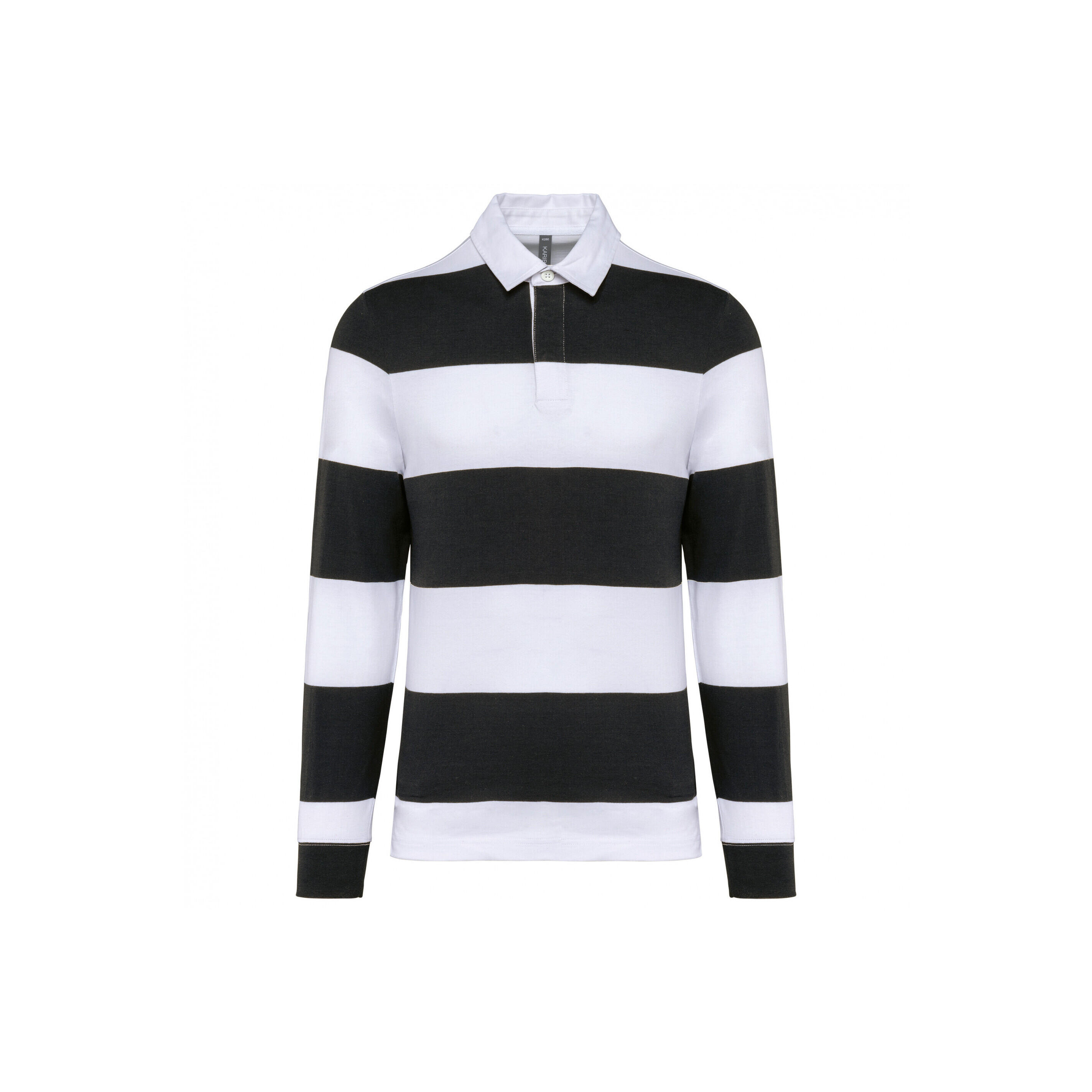 Koszulka polo w paski, długi rękaw Kariban