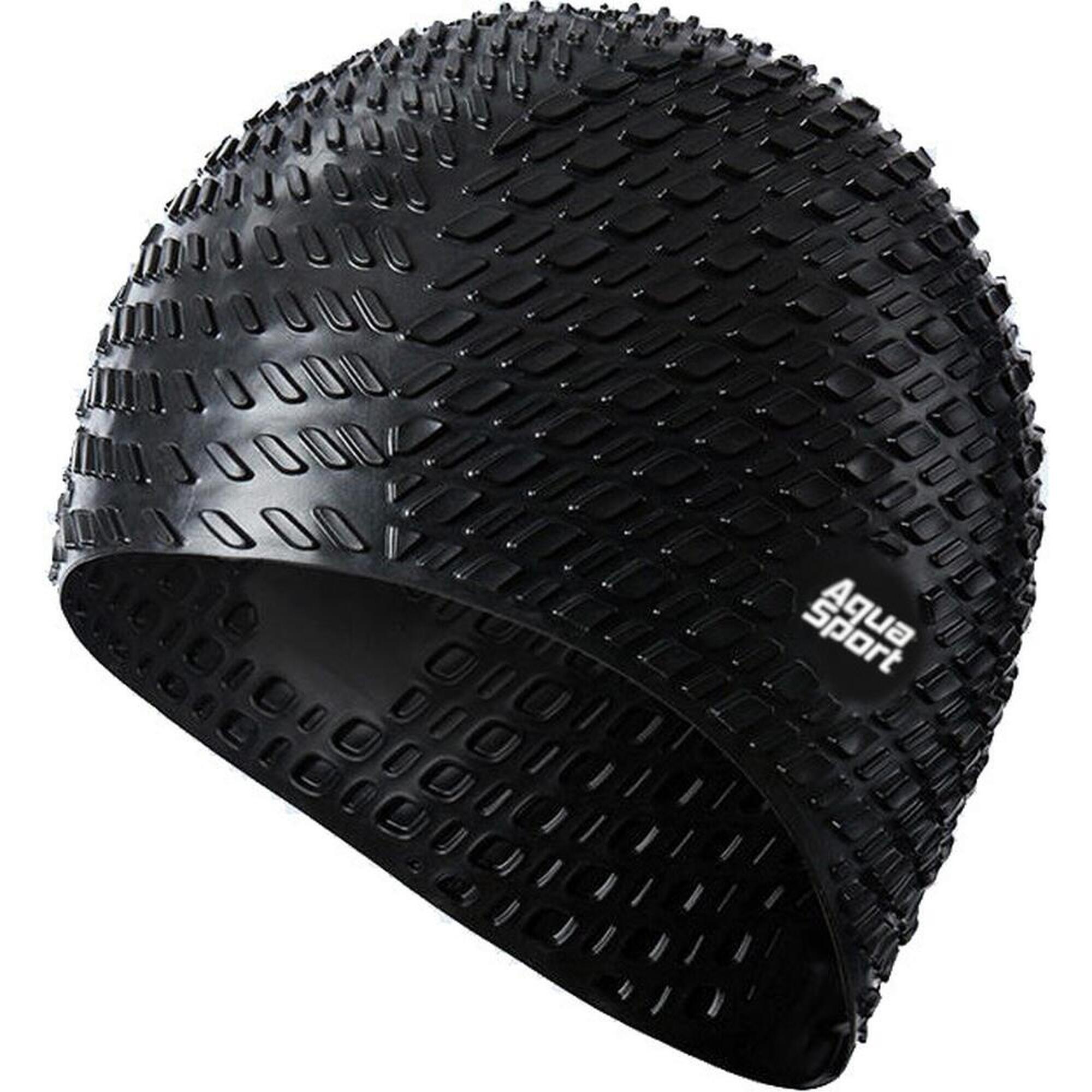 Czepek pływacki na długie włosy unisex Aqua-Sport Bubble