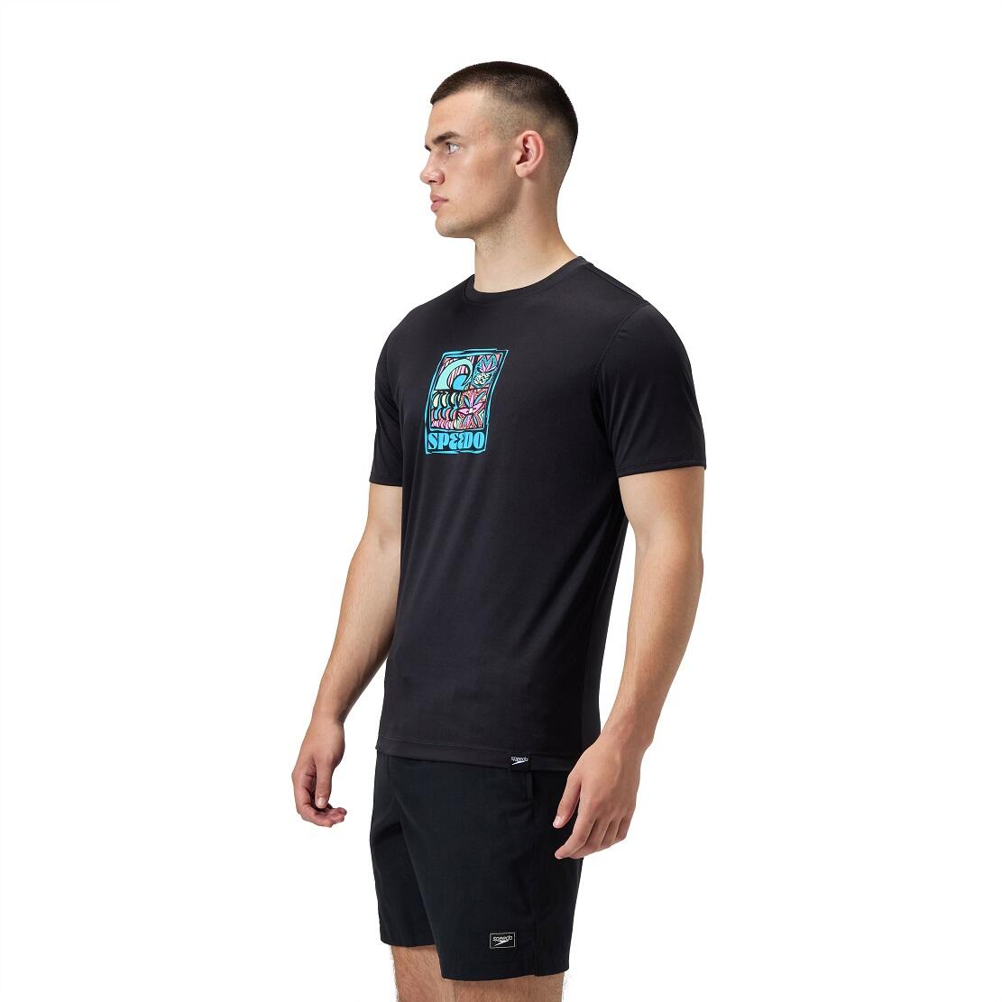 Koszulka T-Shirt męski Speedo S/S Graphic Swim