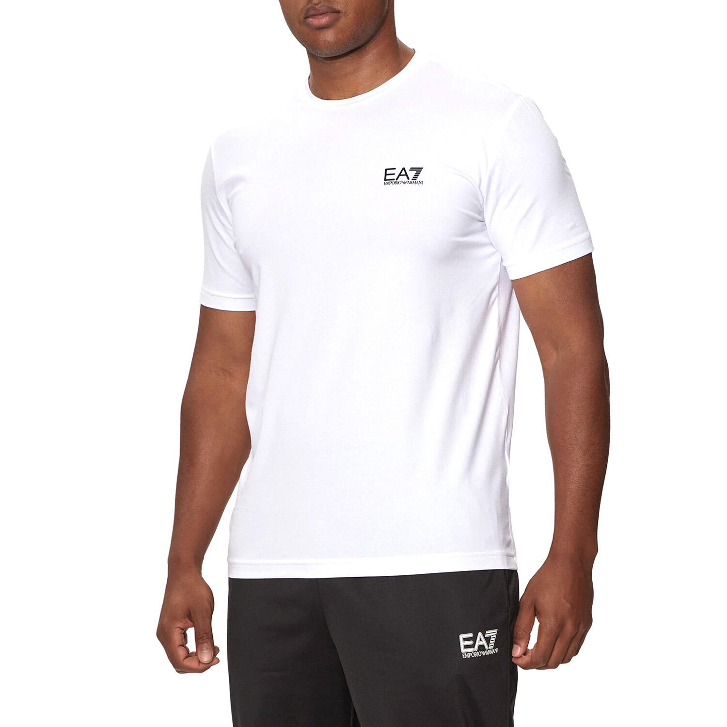 T-Shirt Core Identity Rozmiar S Biały - 8NPT26PJVQZ-1100