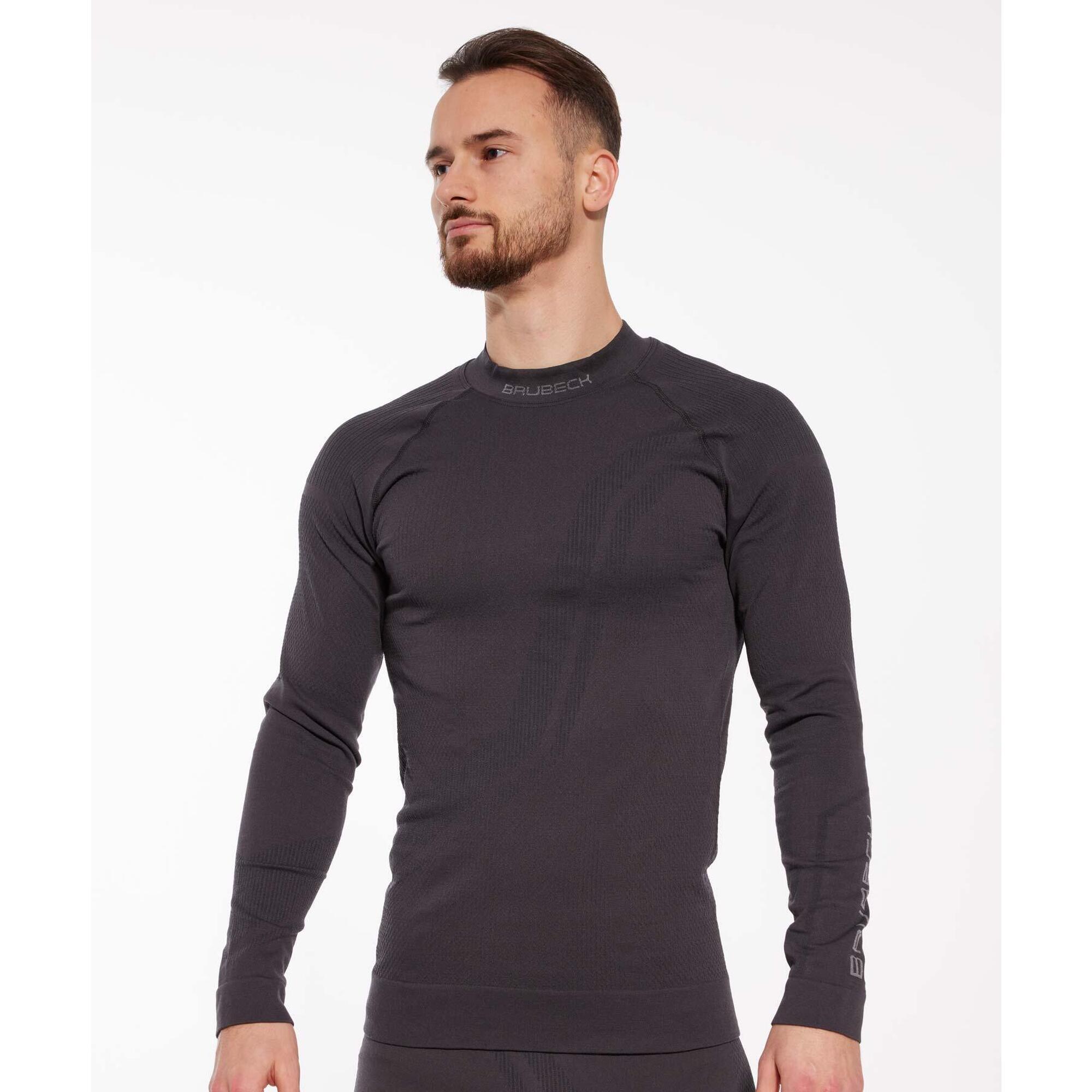 Bluza męska z wełną merino Brubeck THERMO WOOL by Pustelnik