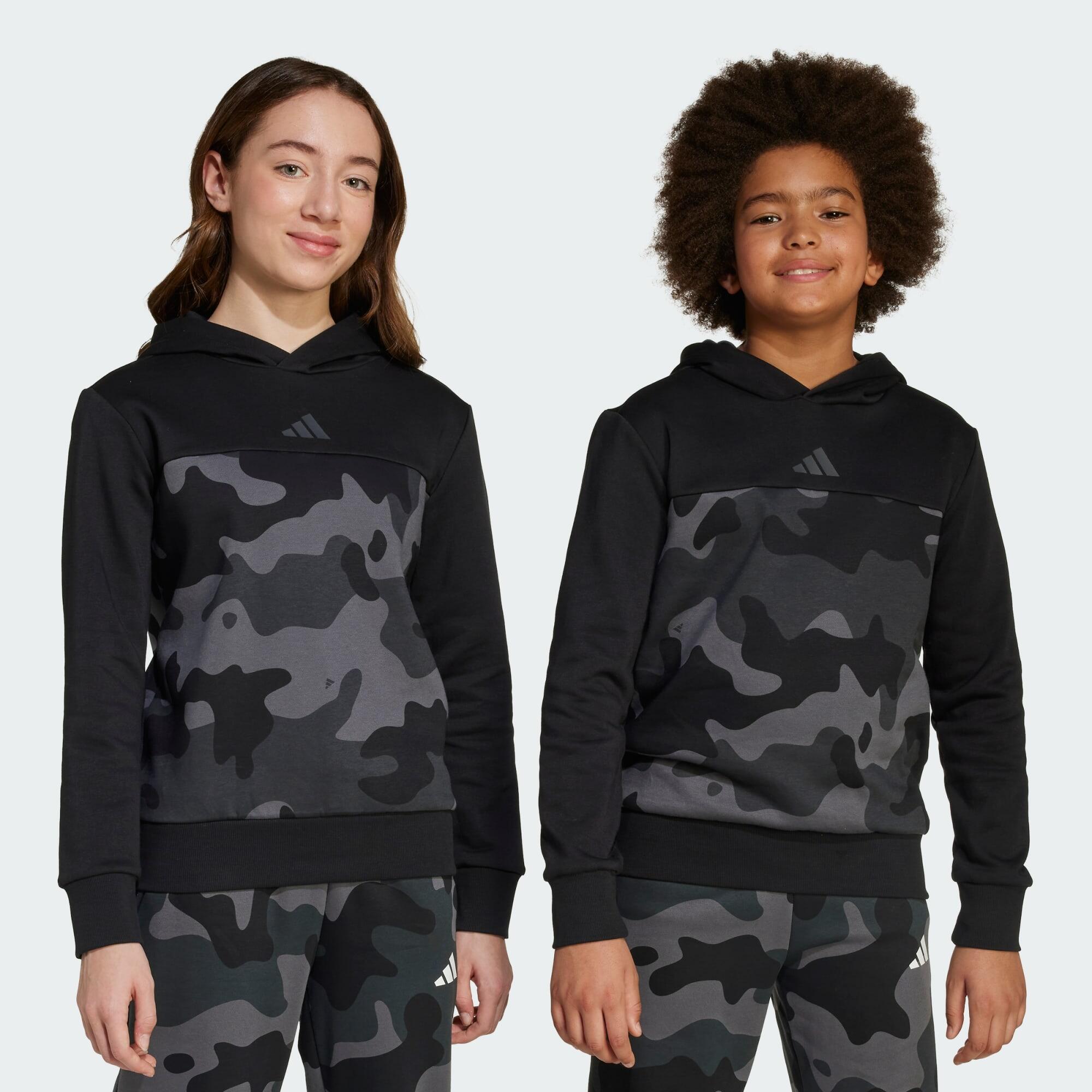 Dziecięca bluza z kapturem Seasonal Essentials Camo Fleece