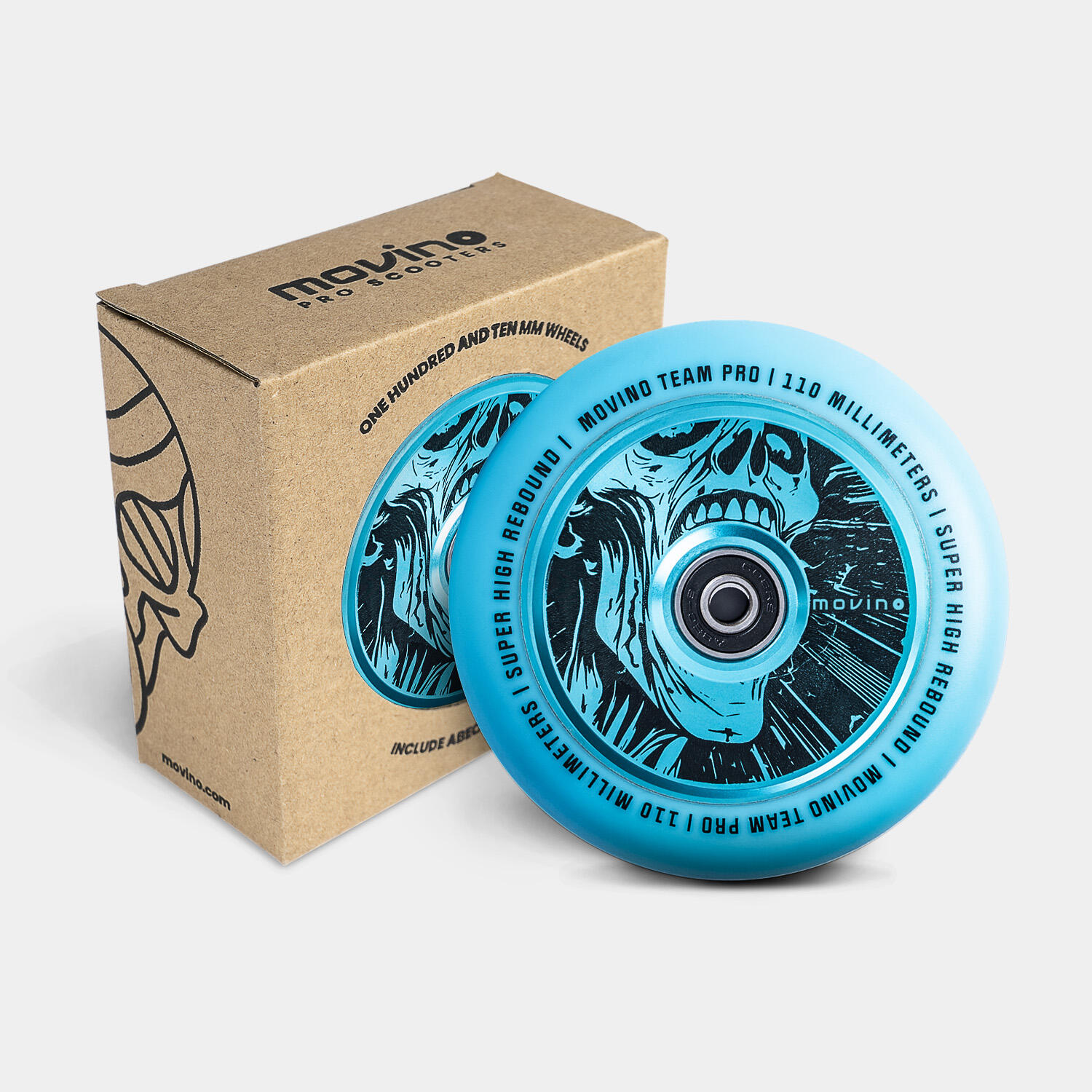 Kółka do hulajnogi wyczynowej Movino TEAM PRO Full Core 110 mm