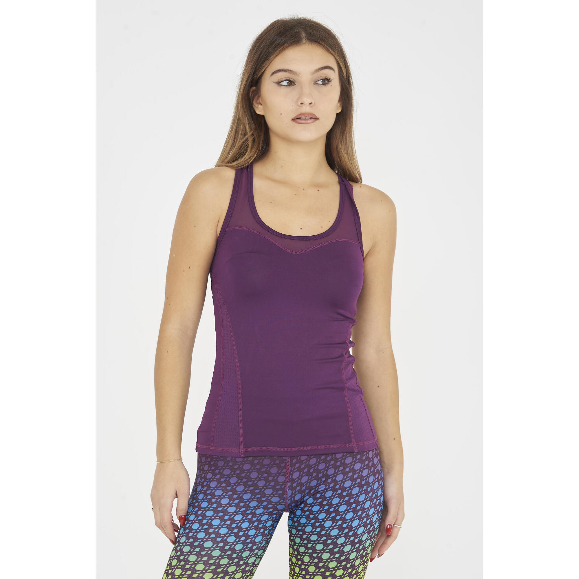 Top fitness damski ZERL fioletowy