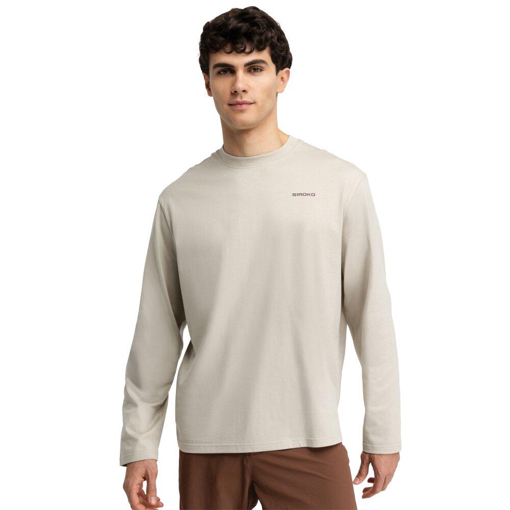 Męska rowerowa bawełniana bluza gravel z długim rękawem Kolarstwo Siroko Rut