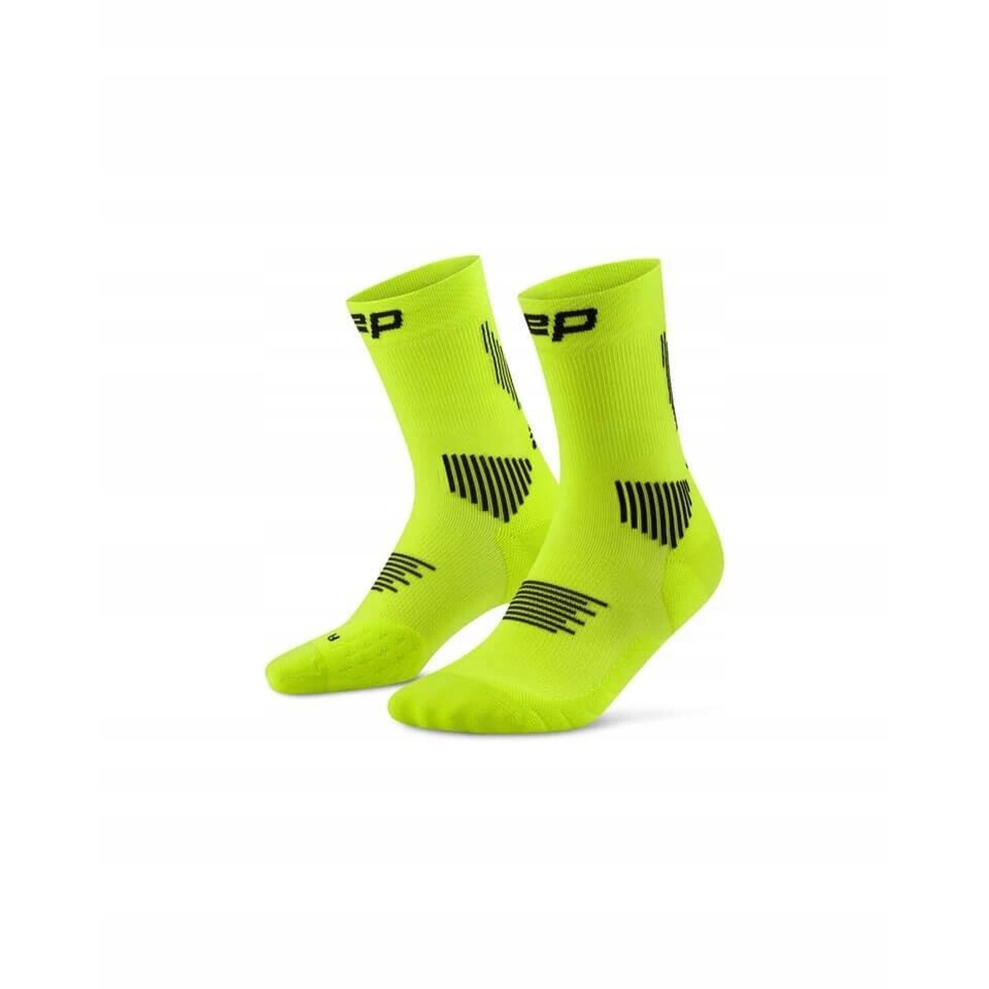 Męskie krótkie skarpety kompresyjne sportowe Core Run do połowy łydki CEP