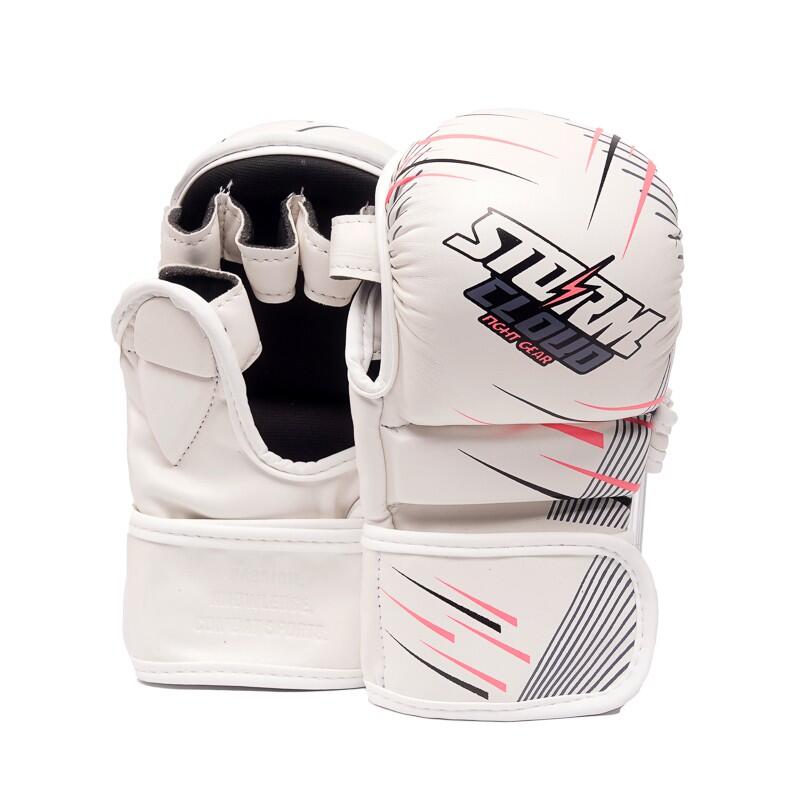 Rękawice do MMA StormCloud StarFall Sparingowe Biało-Różowe 7oz XS