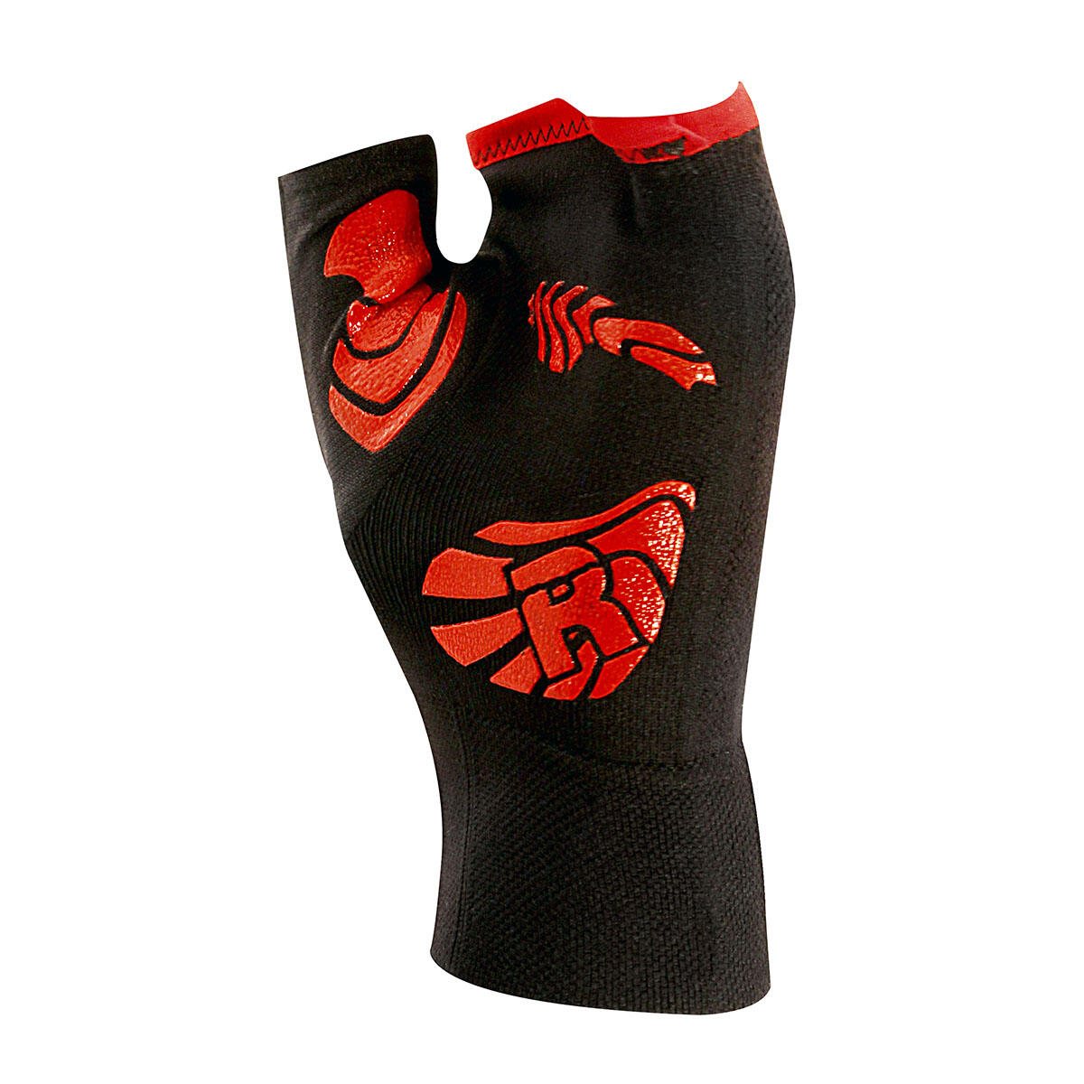 Rękawica techniczna Fitness dla dorosłych antypoślizgowe, czarna