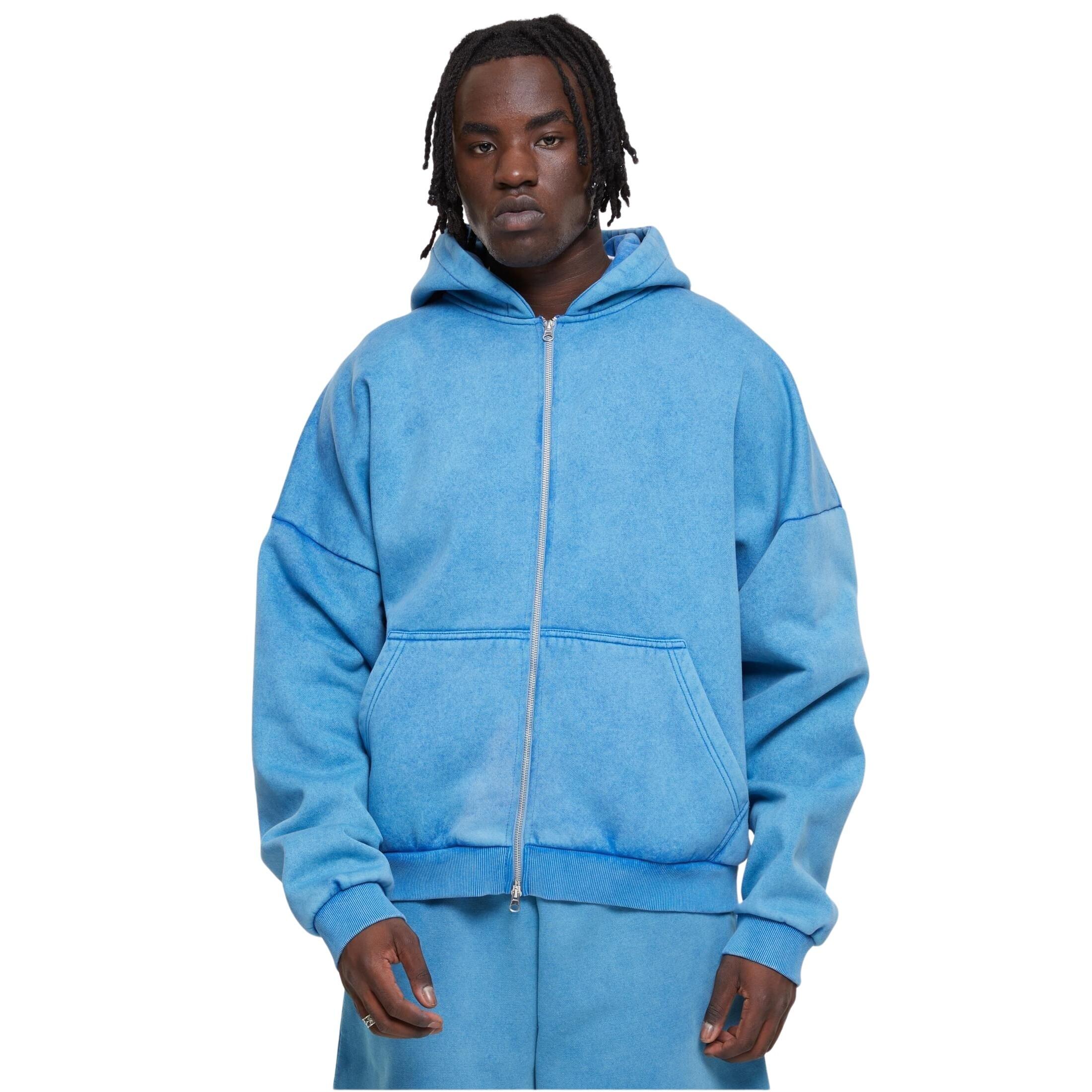 Bluza z kapturem i zamkiem błyskawicznym Urban Classics 90's Heavy Sand Washed