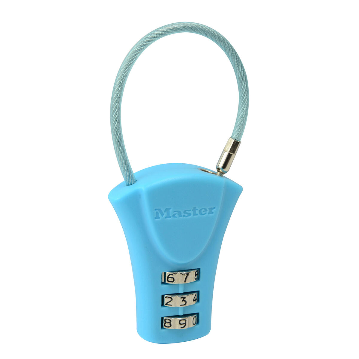 Kłódka na szyfr z linką Master Lock 4623EURDAST, kolor losowy