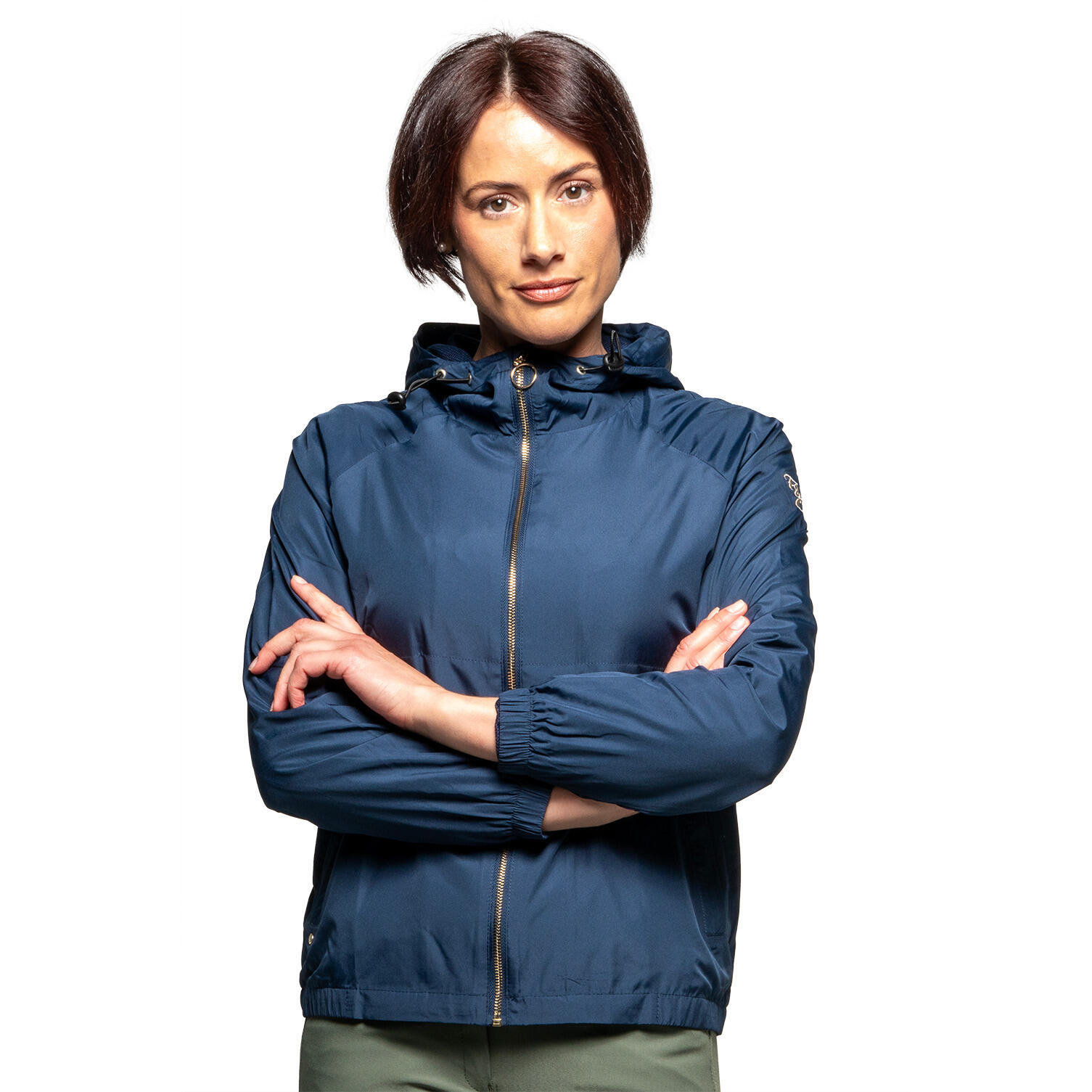 Damska wodoodporna kurtka jeździecka z kapturem Flags&Cup Marana