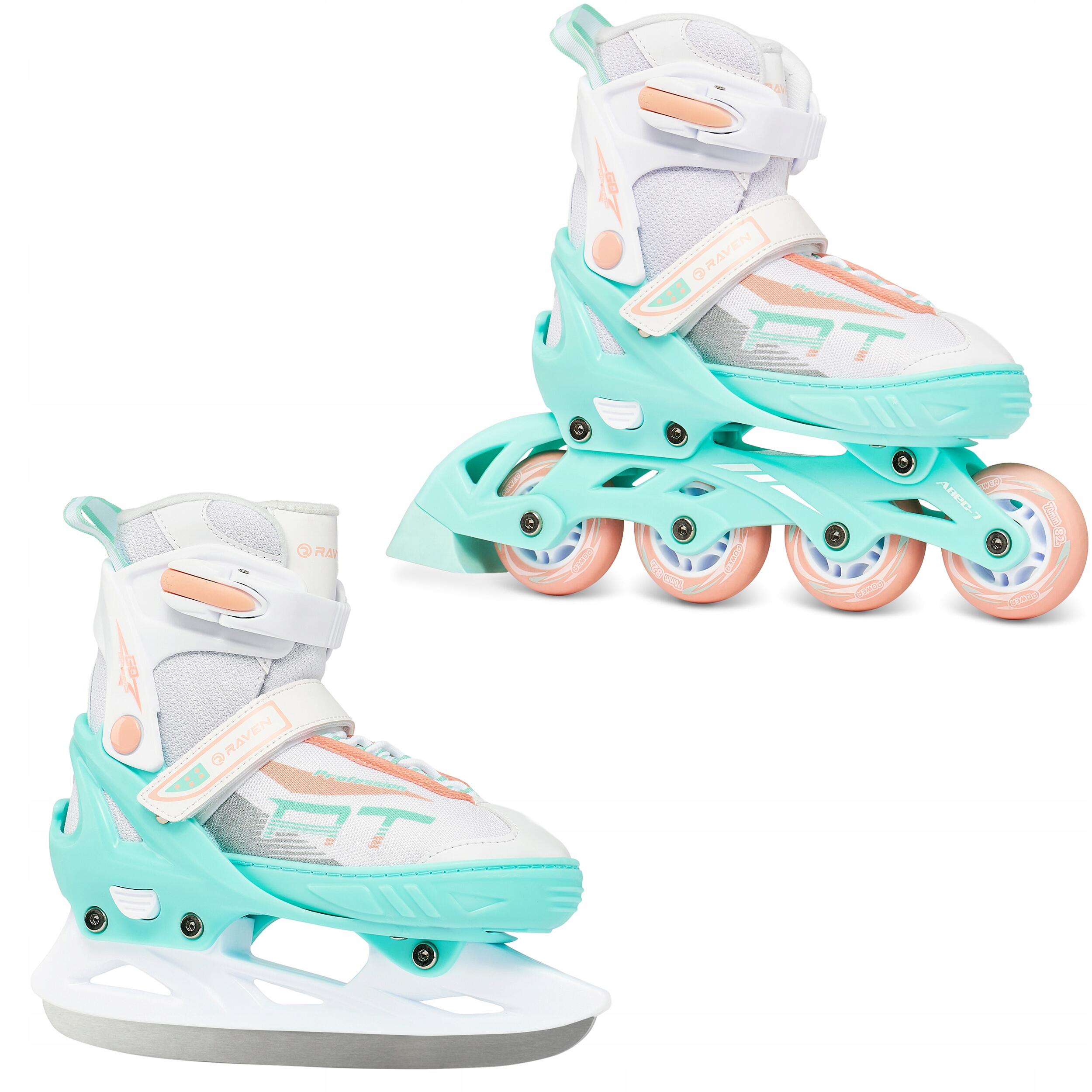 Rolki Łyżwy Hokejowe Regulowane 2w1 Raven Profession