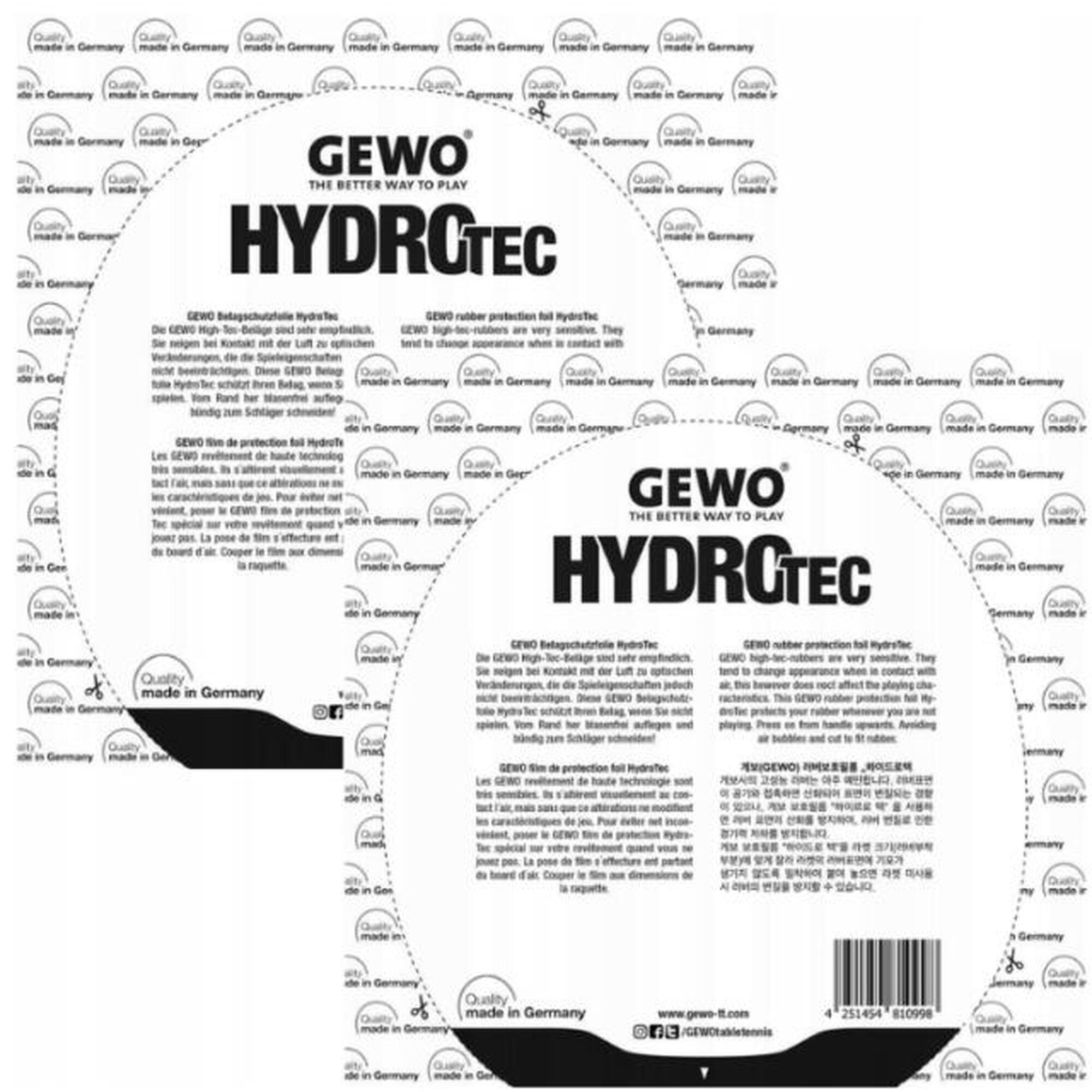 FOLIA OCHRONNA z klejem na rakietkę do TENISA STOŁOWEGO pong ponga GEWO