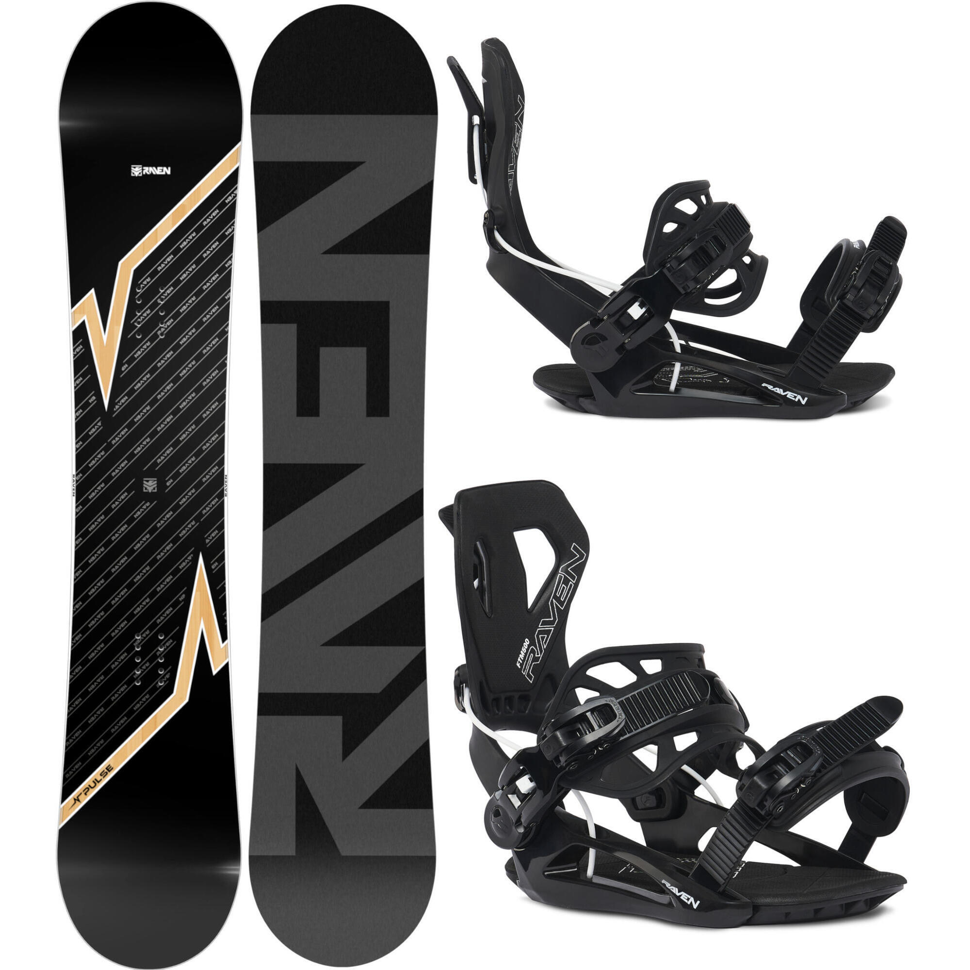 Zestaw Deska snowboardowa Raven Pulse + wiązania Raven FTM500