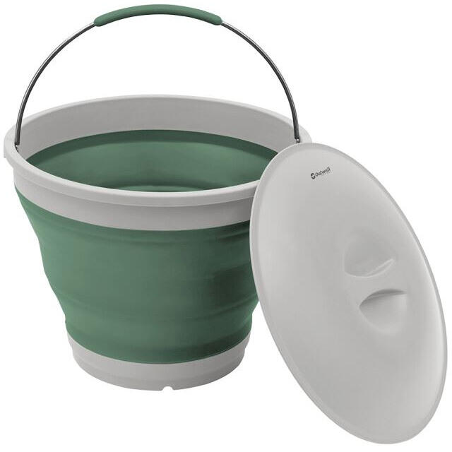 Wiadro Outwell Collaps Bucket w/lid - shadow green