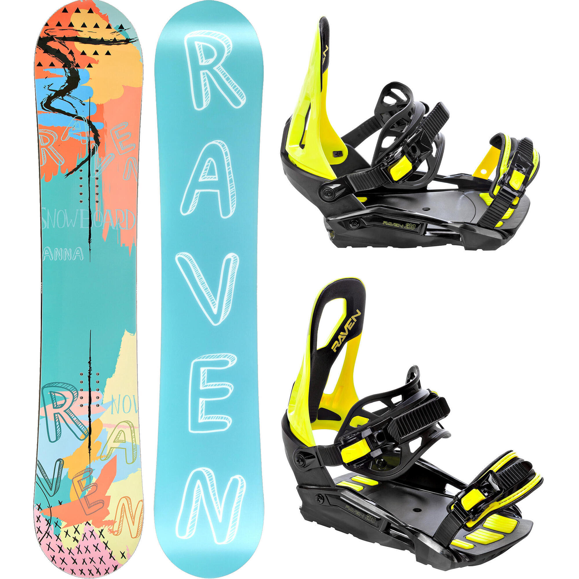 Zestaw Snowboard Raven Anna + Wiązania Raven S230