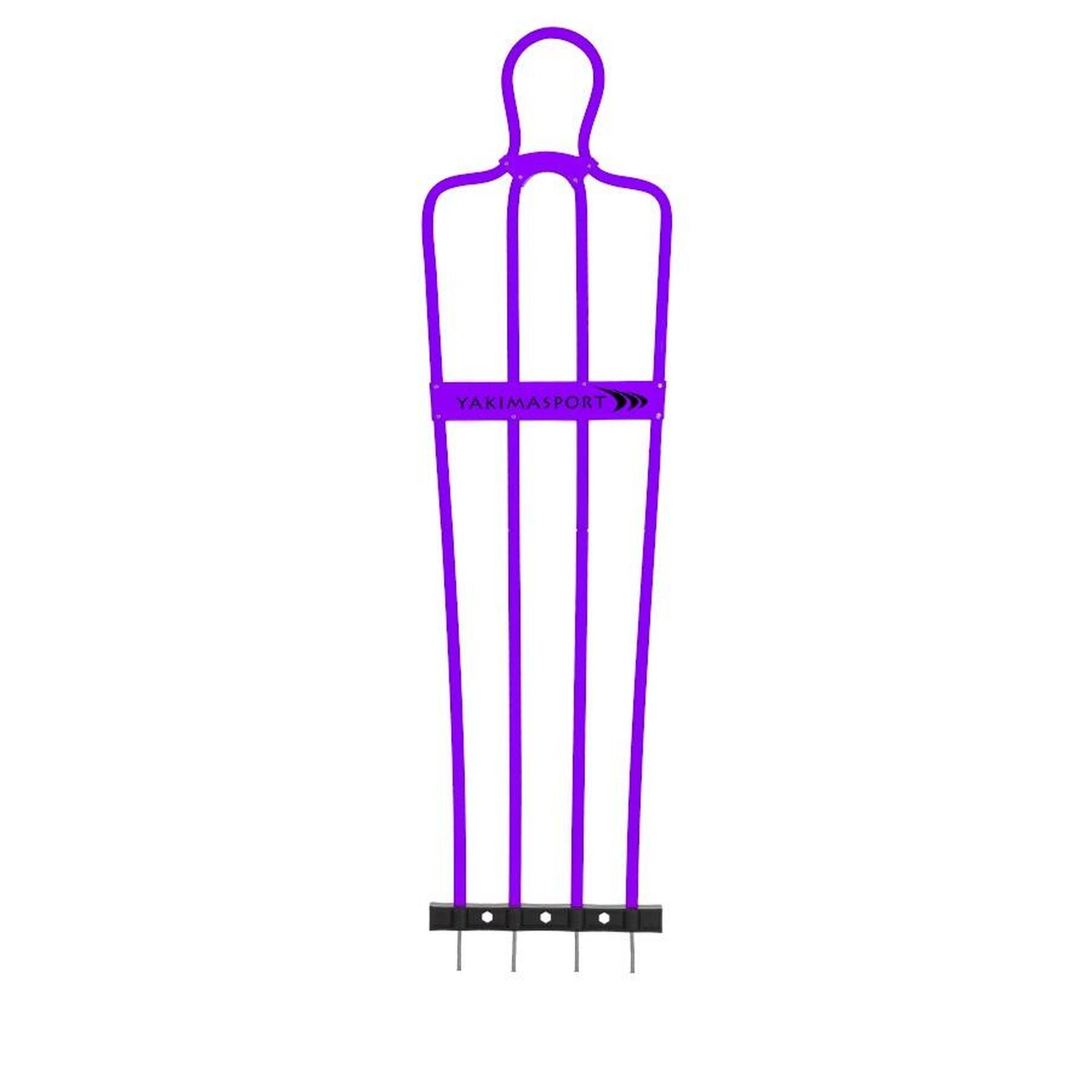 Mur piłkarski AirFlow, 180cm, Pasywny obrońca fioletowy