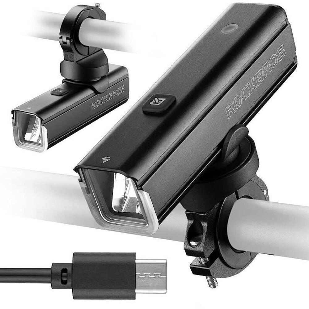 Lampka rowerowa przednia Rockbros 24610002001 1000 lm + kabel usb-c - usb-a