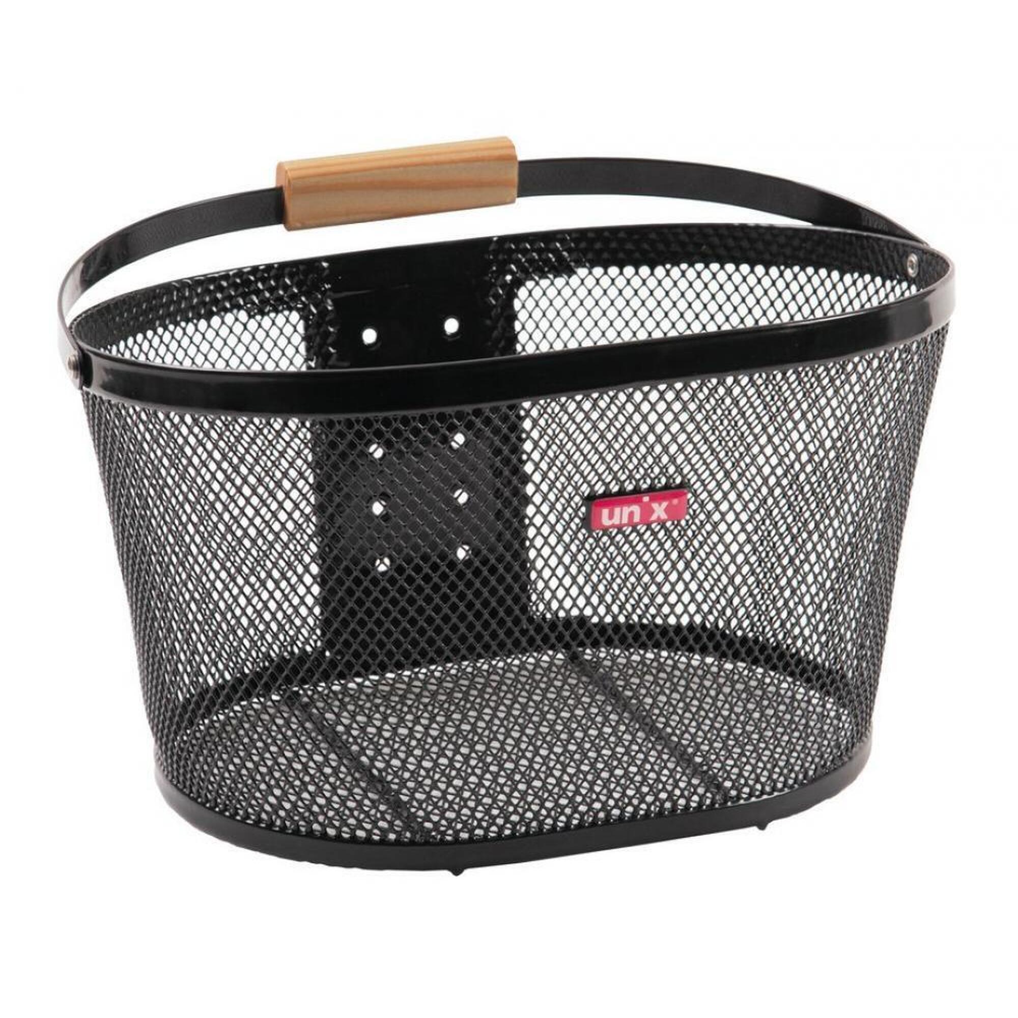 Czarny koszyk rowerowy Unix Bernardo