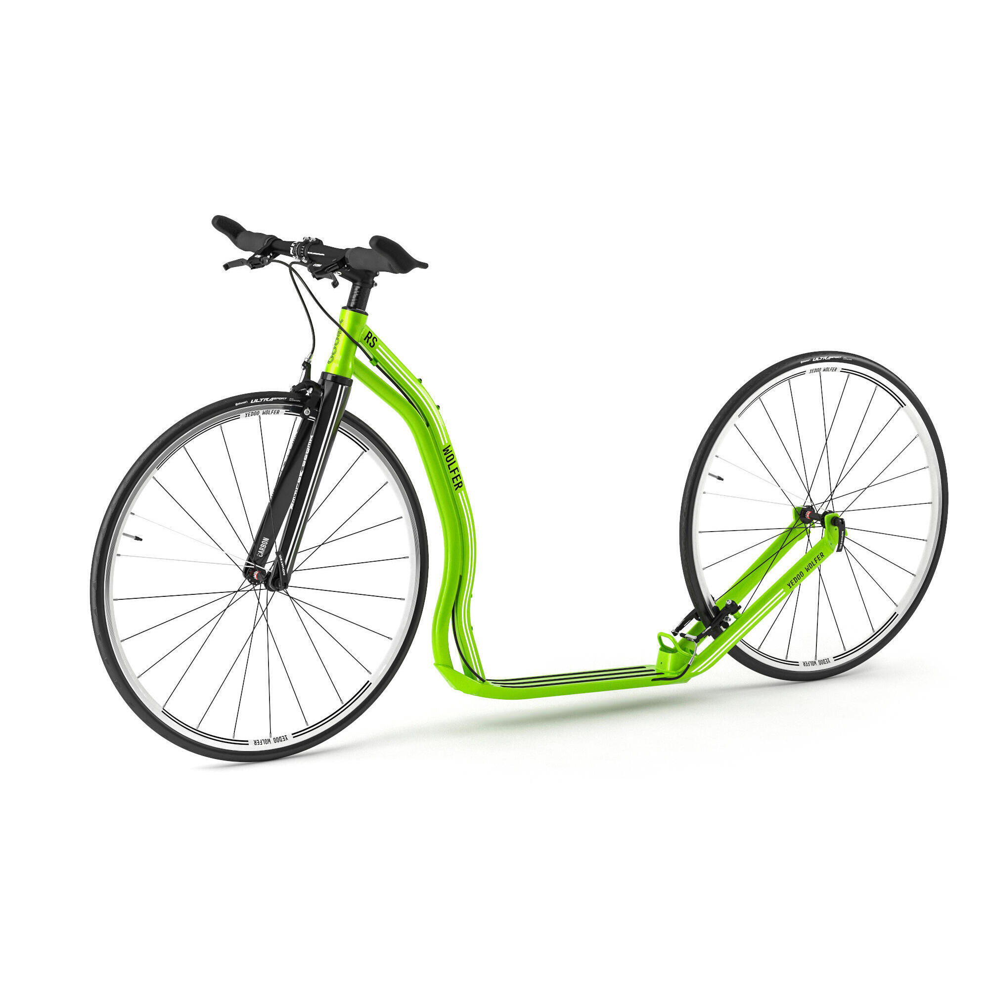 Hulajnoga Yedoo Wolfer RS z kołami pneumatycznymi 28/28 zielona