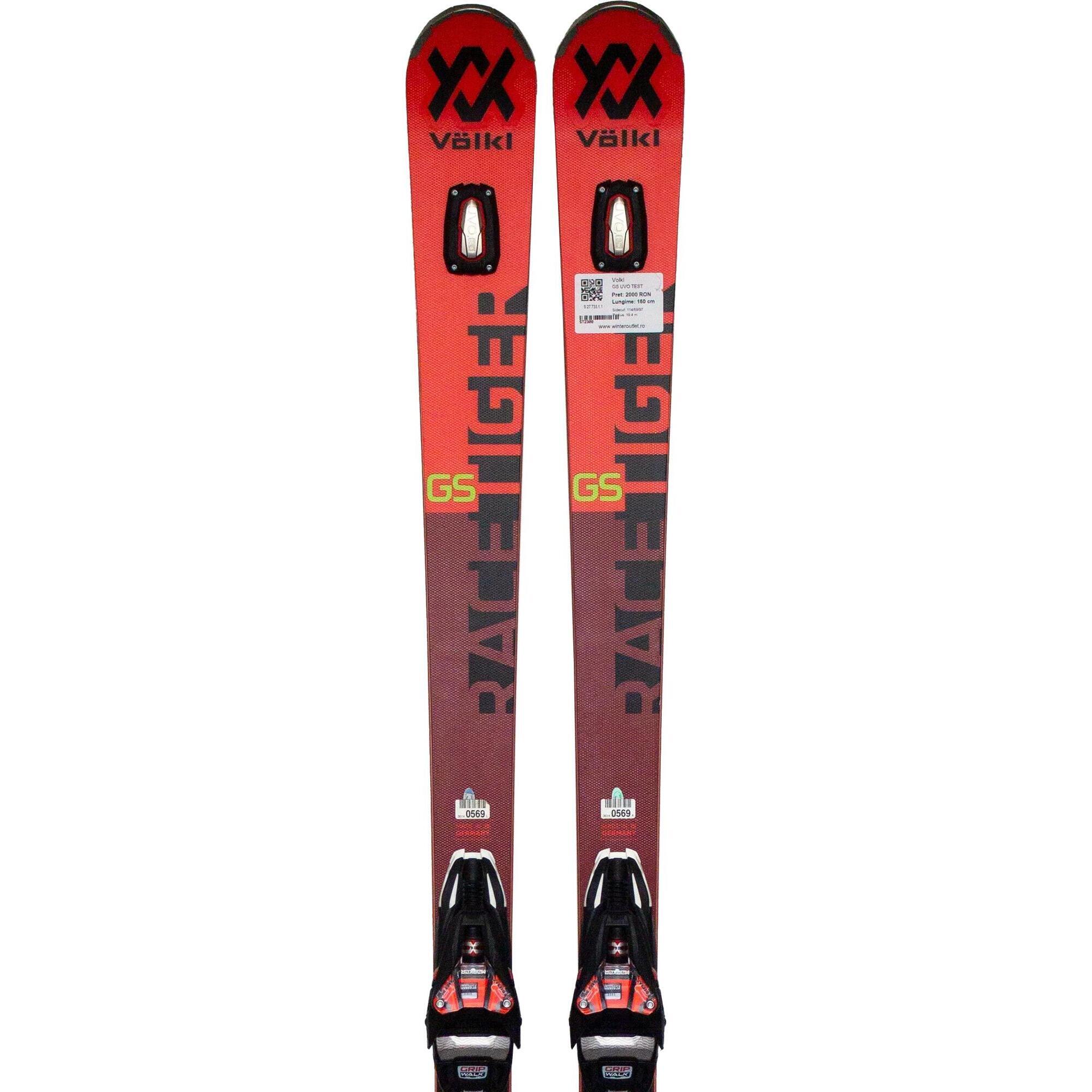 Second Life- Narty VOLKL GS UVO TEST, 180 cm- Stan idealny