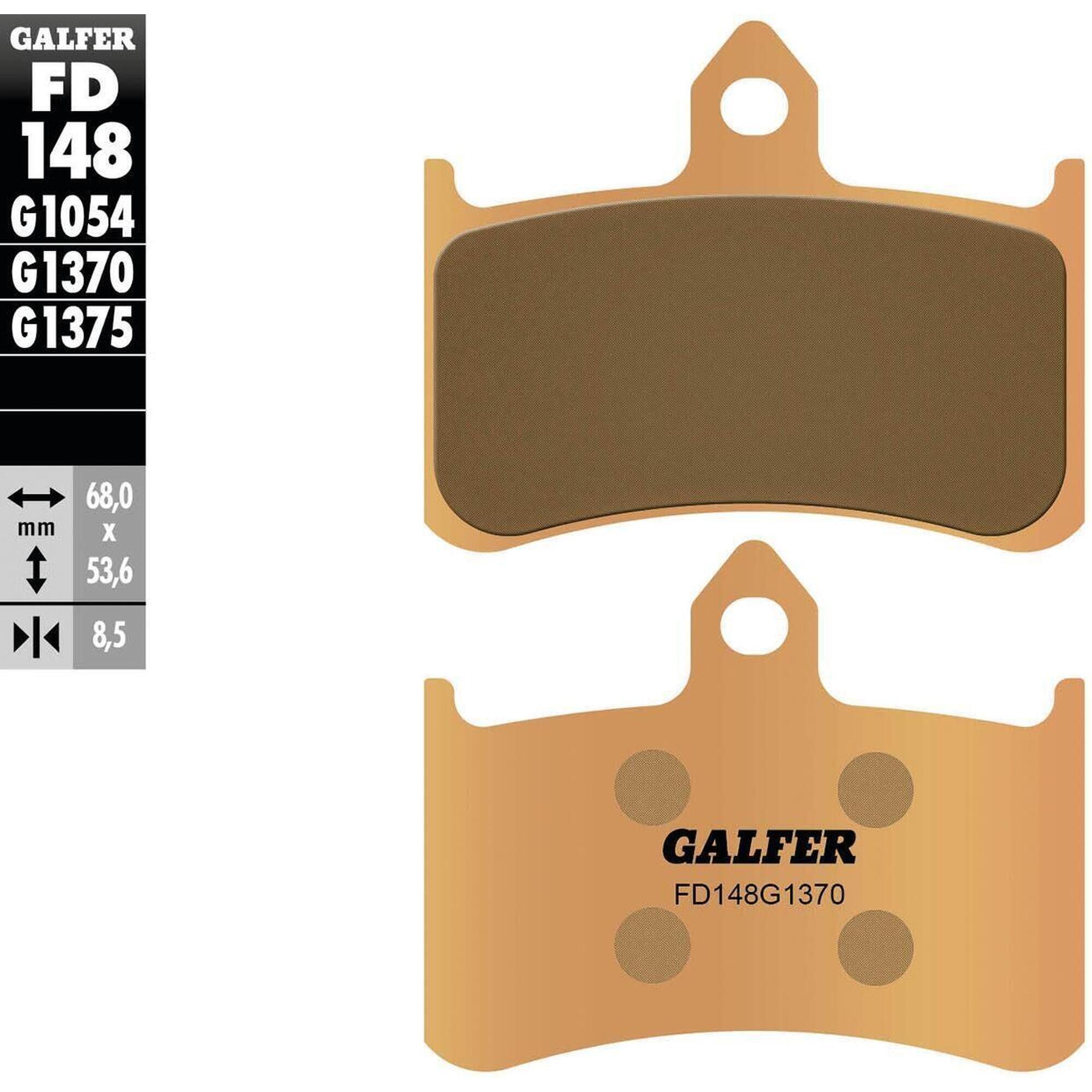 Klocki hamulcowe Galfer FD148 G1370 z metalu sinterowanego