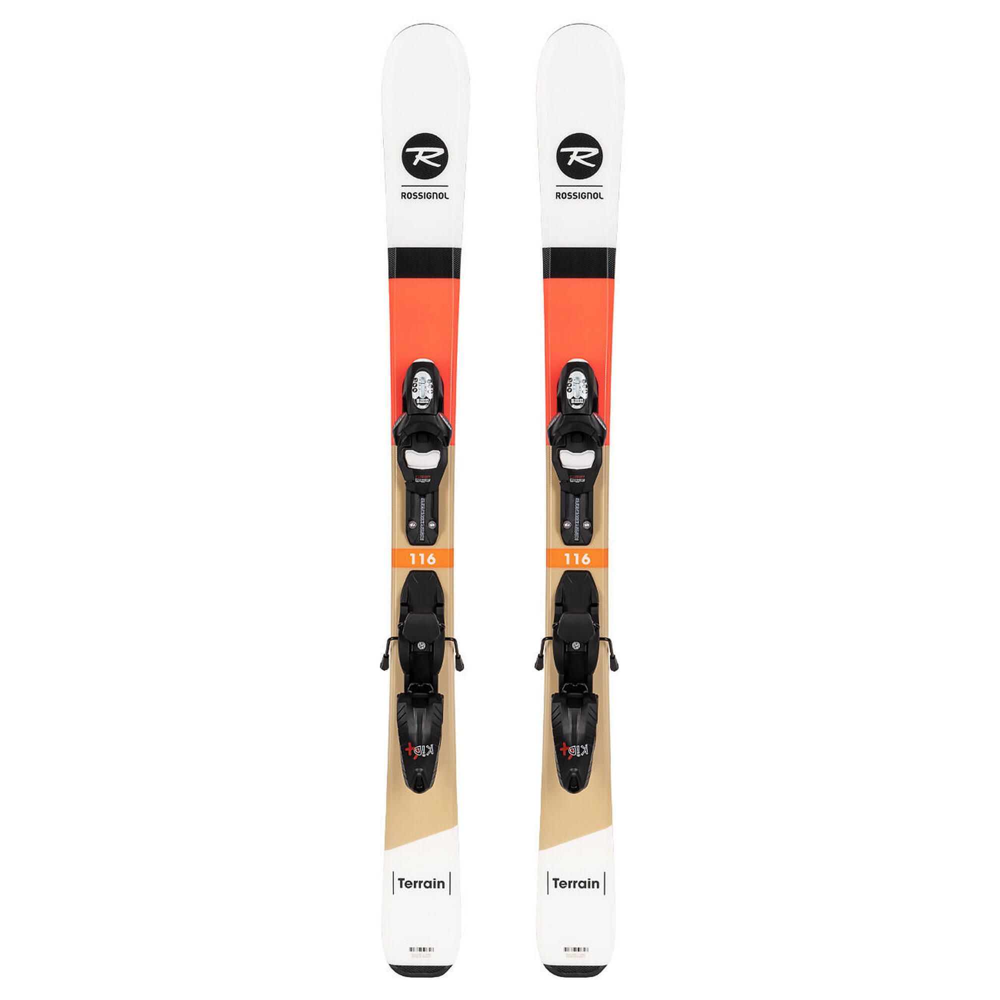 Narty dziecięce Rossignol TERRAIN + LOOK KID 4 z GRIP WALK