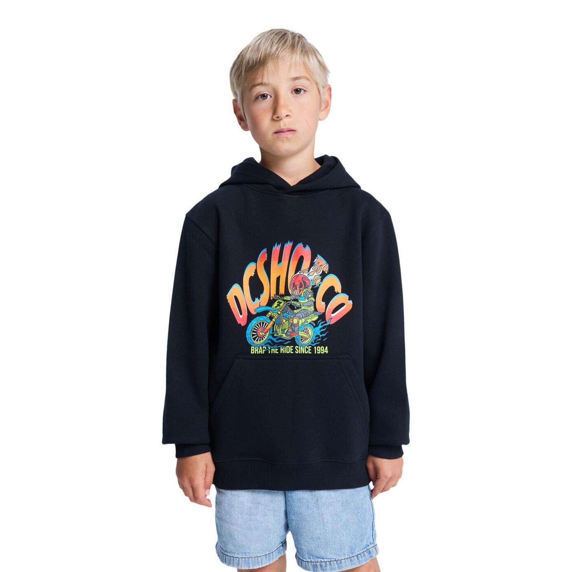 Bluza z kapturem dla Chłopcy BRAP THE RIDE Czarny