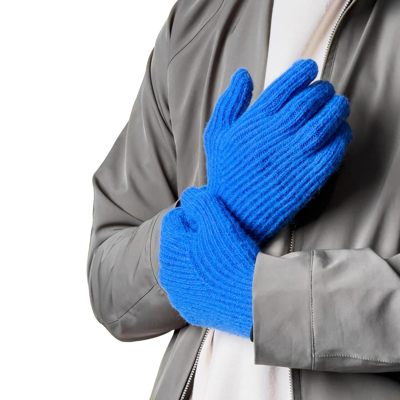 Rękawiczki turystyczne damskie Hurtel plecione z wycięciem na palce