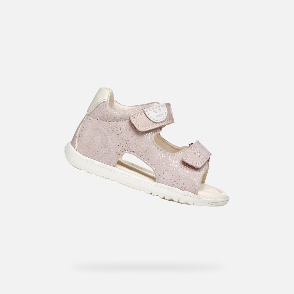 Sandały Geox Model B Sandal Macchia Gir Kolor Rose
