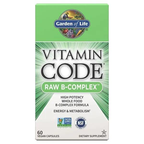 Kompleks Witamin B Vitamin Code RAW B Garden of Life 60 vkaps