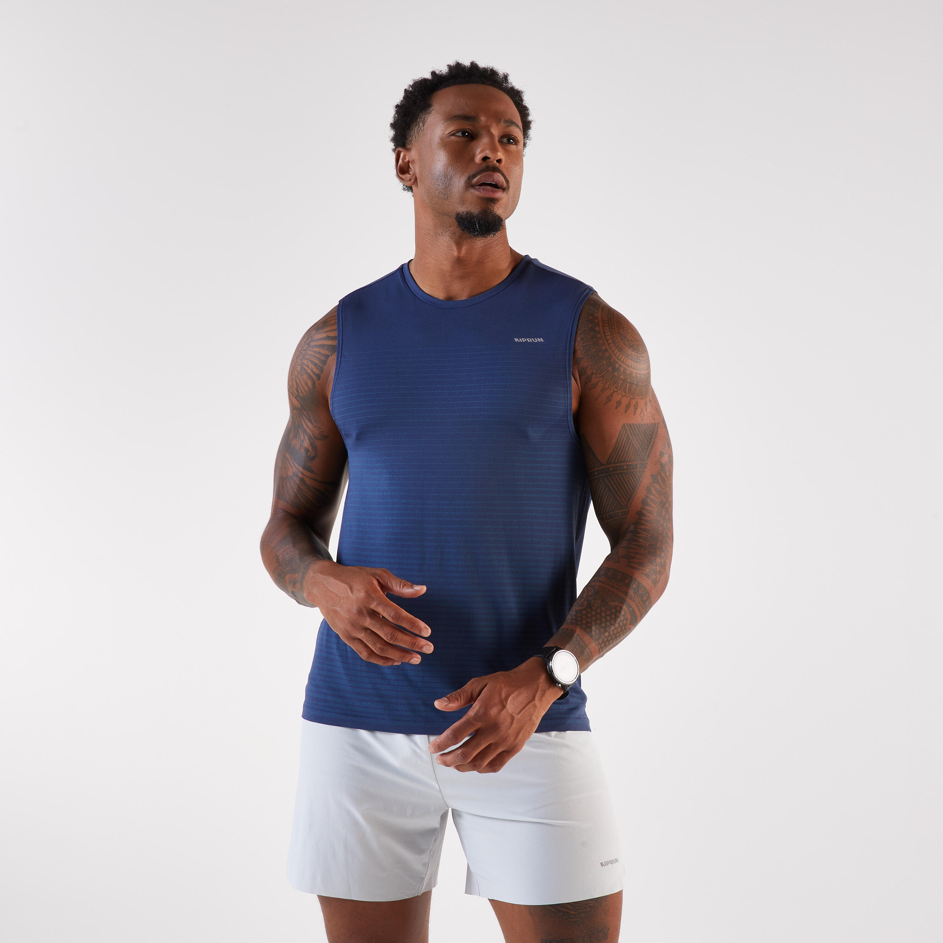 Koszulka do biegania bez rękawów męska Kiprun 500 Comfort