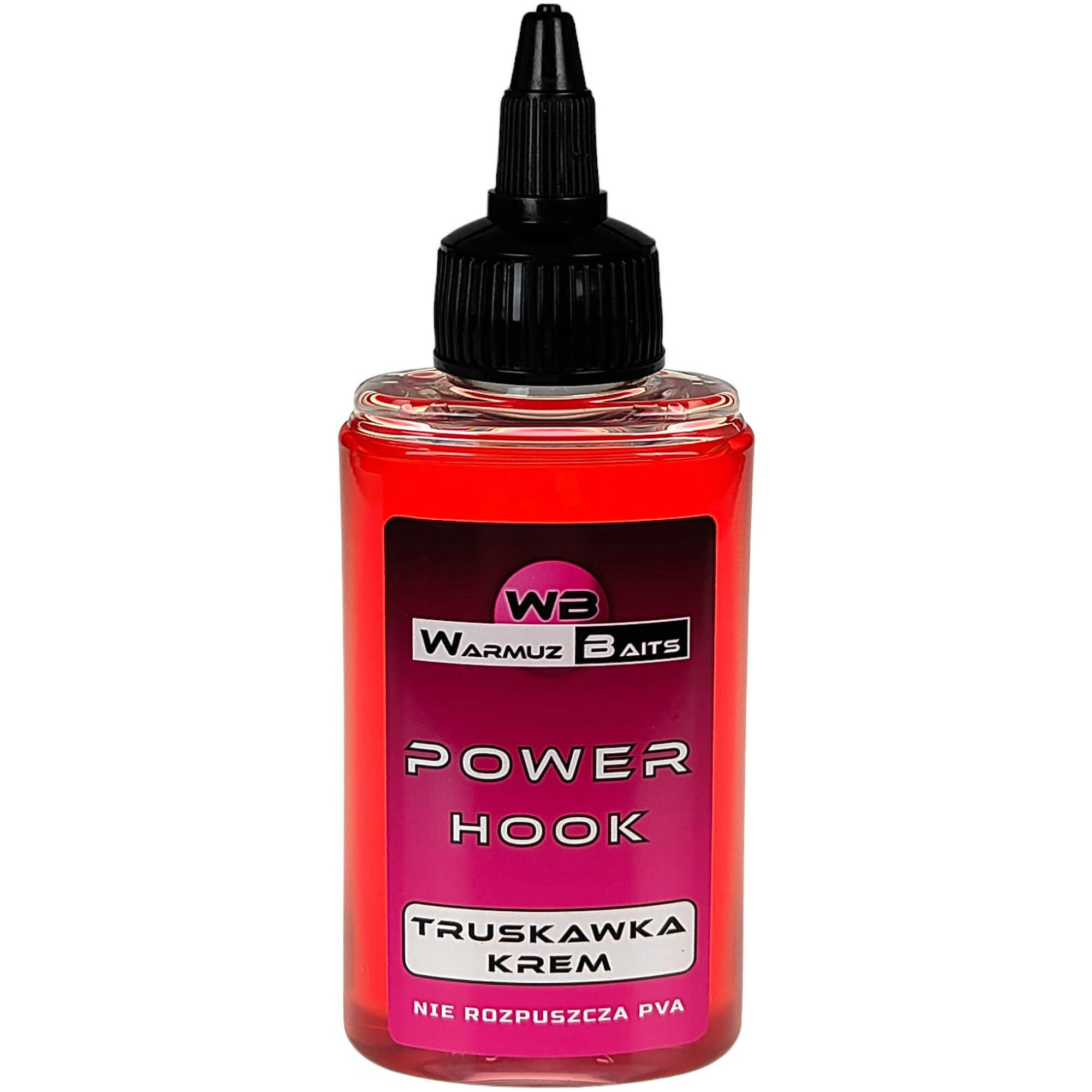 Liquid Booster Warmuz Baits Truskawka Krem Power Hook 90Ml