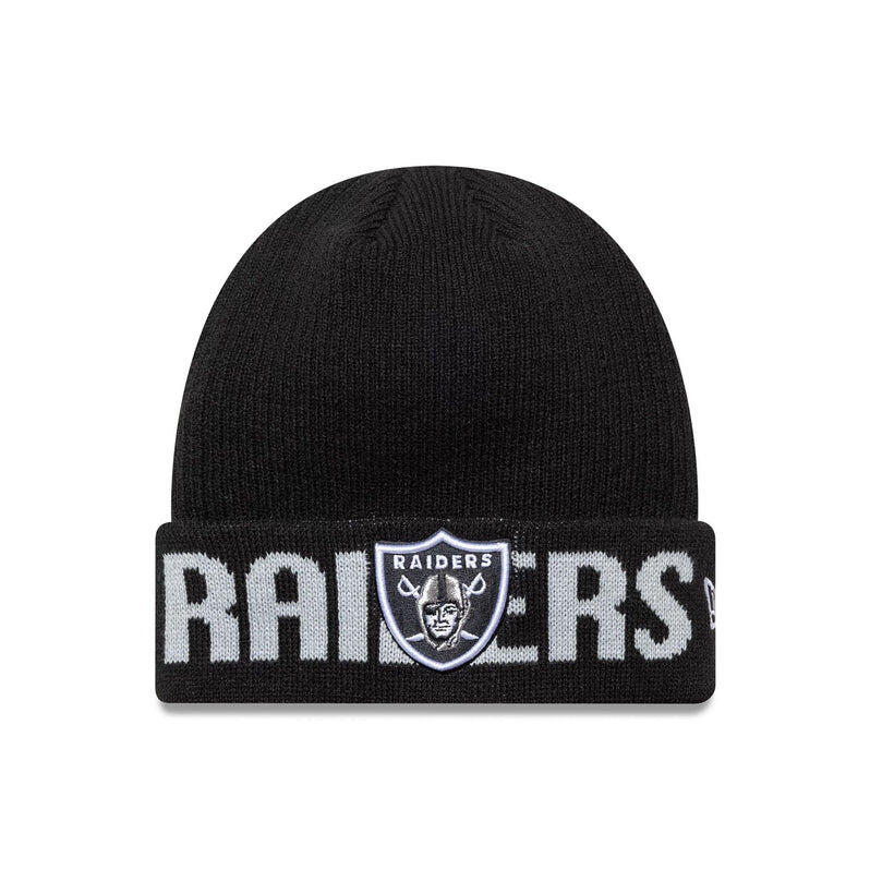 Czapka zimowa New Era NFL Las Vegas Raiders Wordmark Black Beanie 60691248