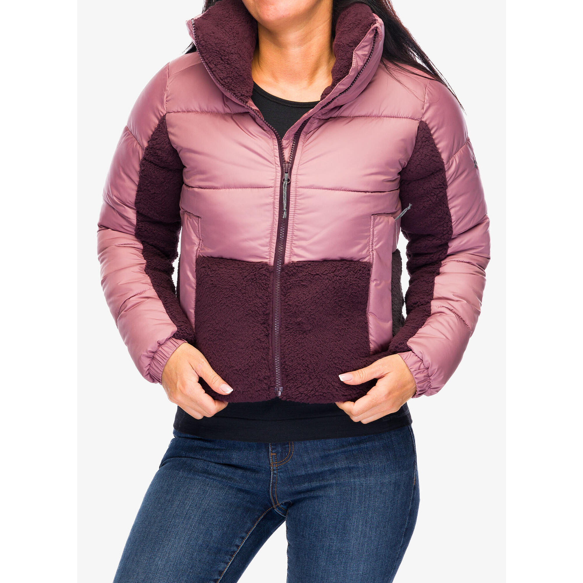 Kurtka ocieplana damska Columbia Leadbetter Point II Sherpa Hybrid